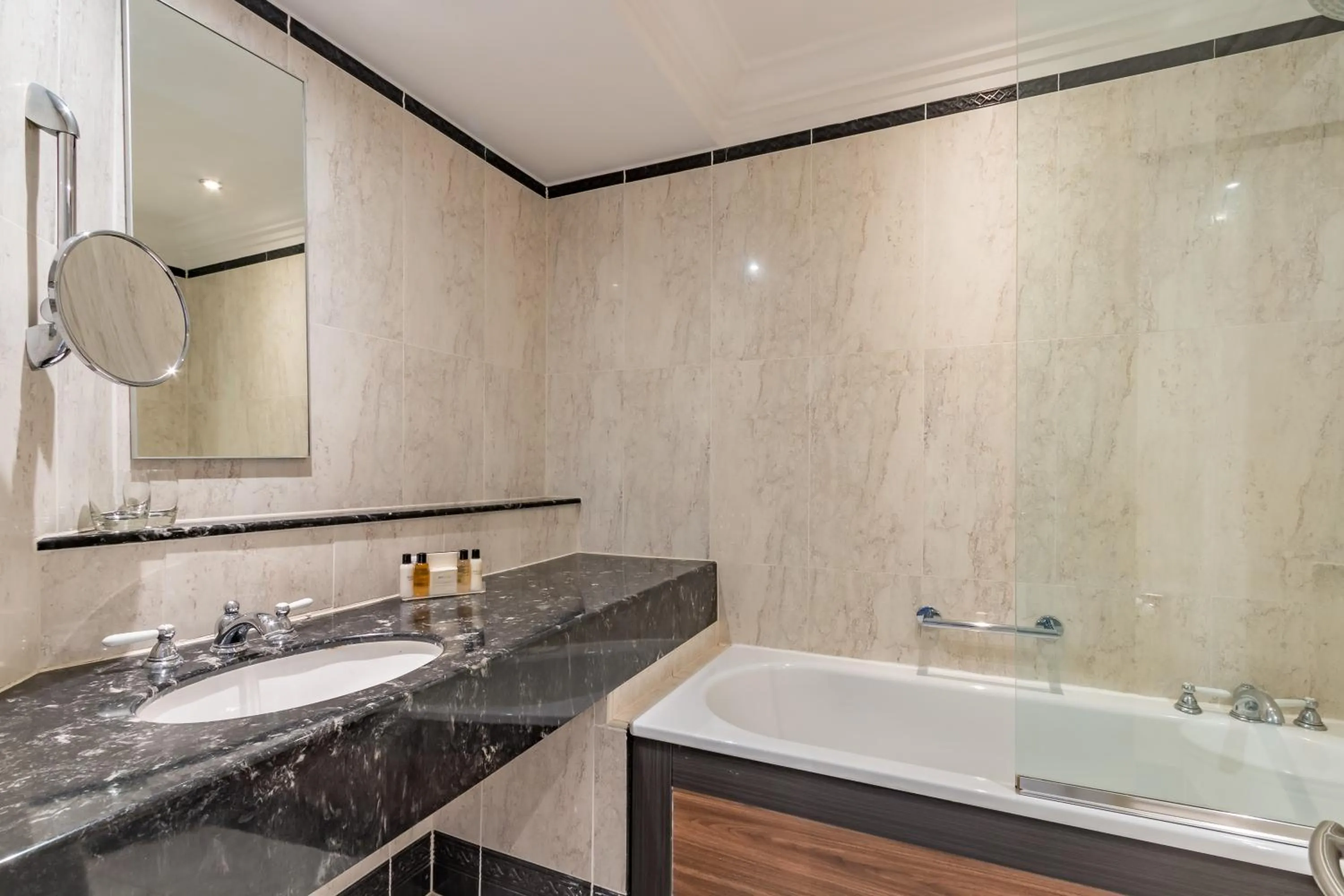 Bathroom in Wood Hall Hotel & Spa