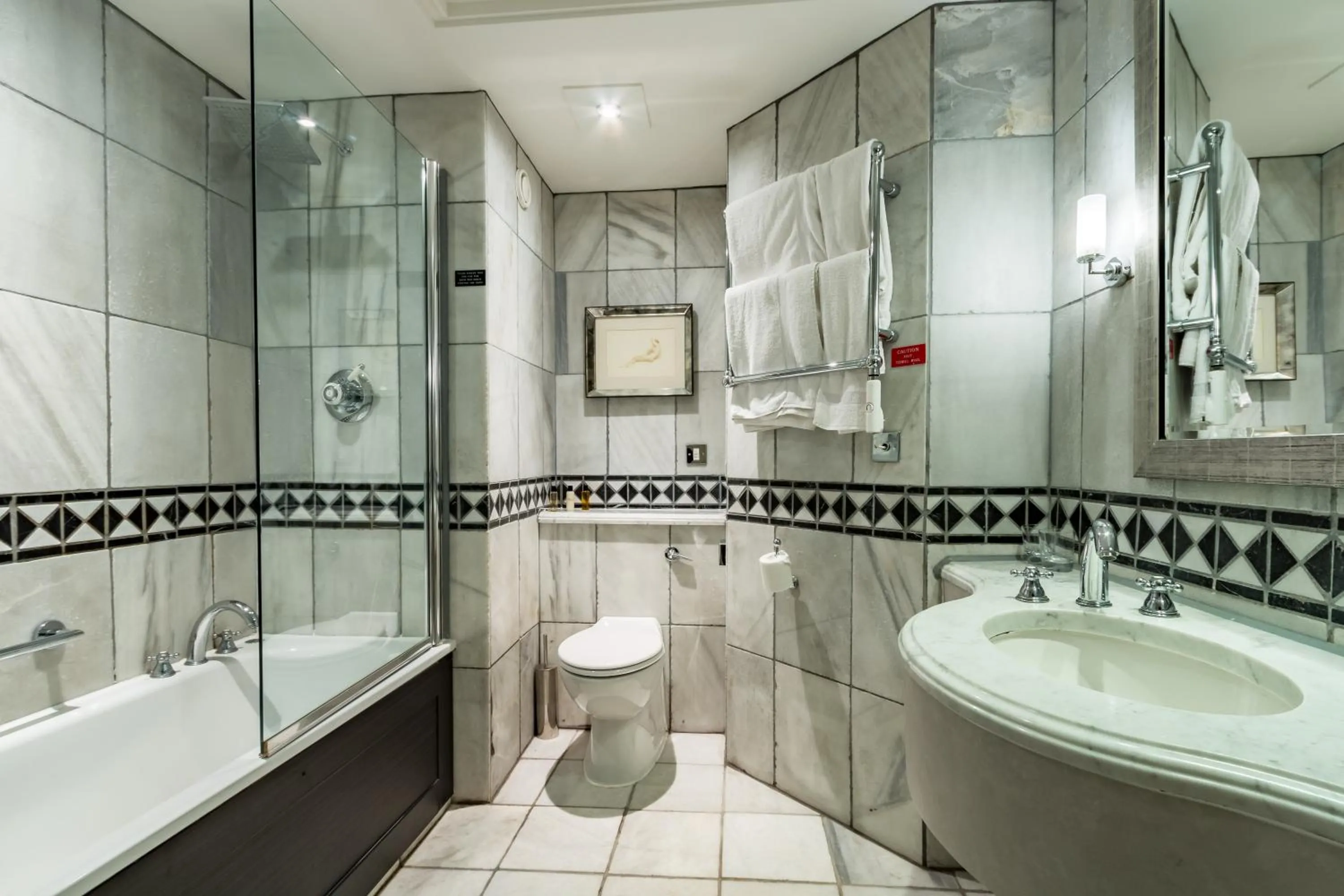 Shower in Wood Hall Hotel & Spa