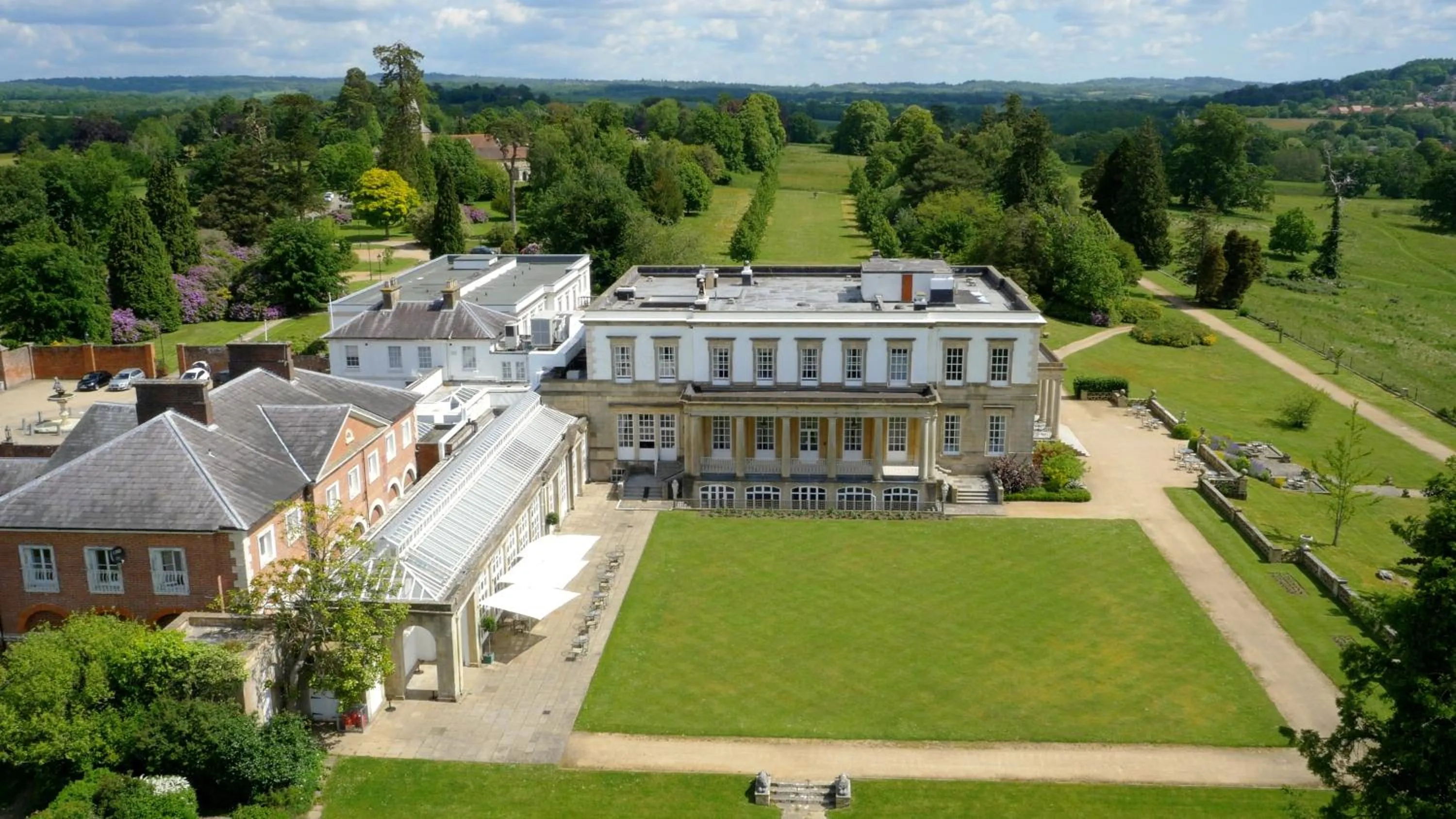 Facade/entrance in Buxted Park Hotel