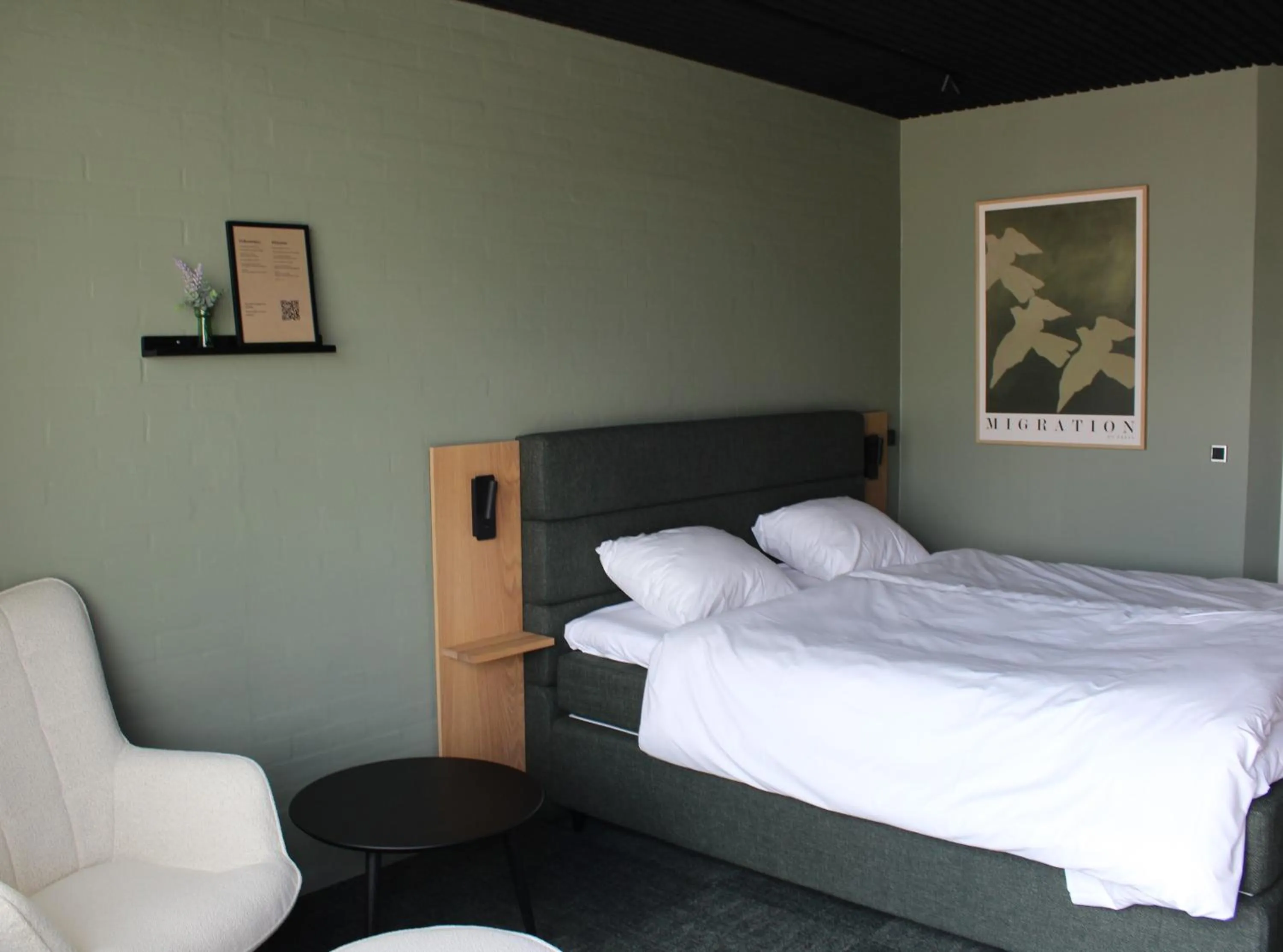 Bed in Hotel Hedegaarden