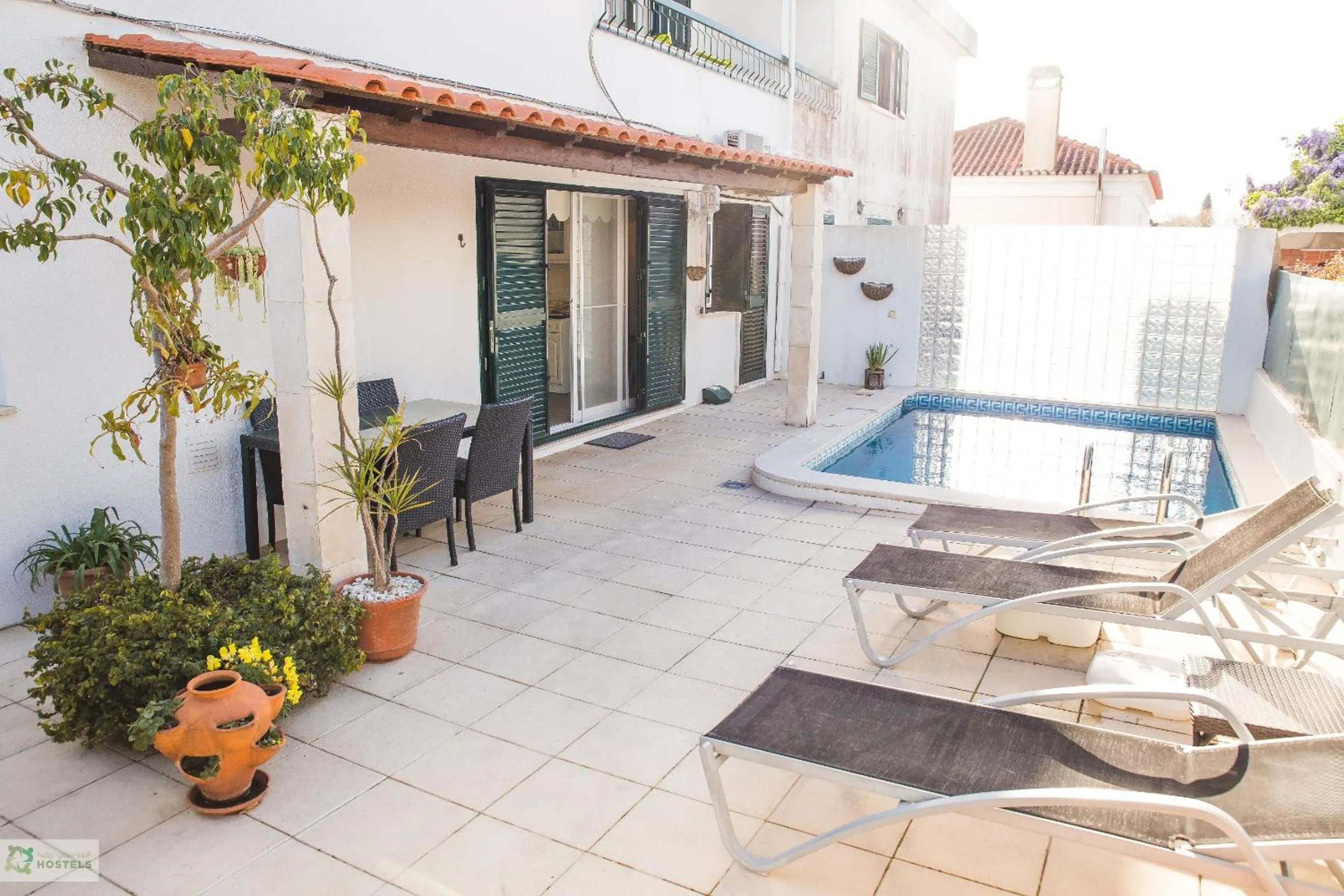 Patio in Help Yourself Hostels - Carcavelos Coast