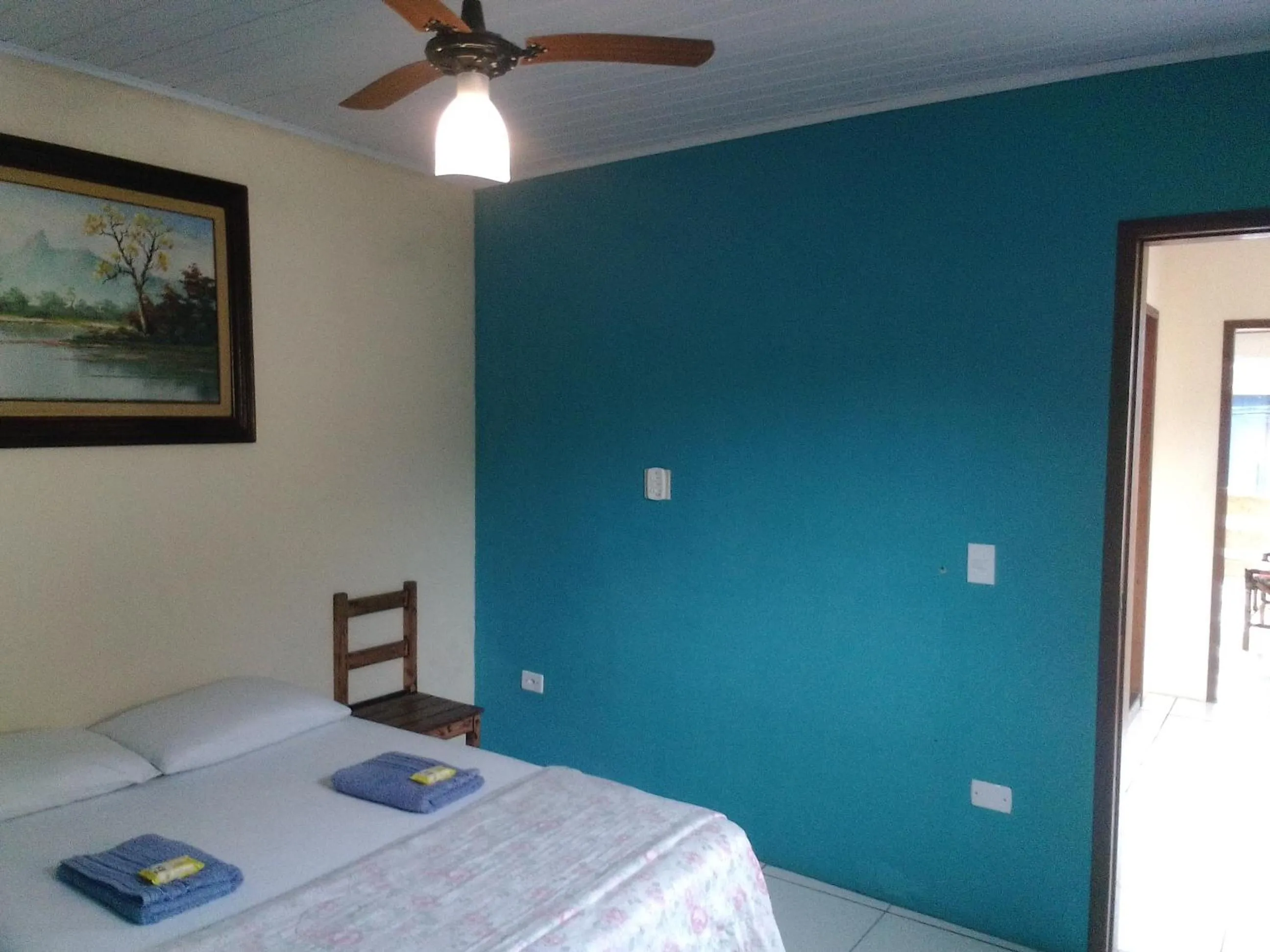 Bed in Hospedagem Pousada Fantasia Paraty