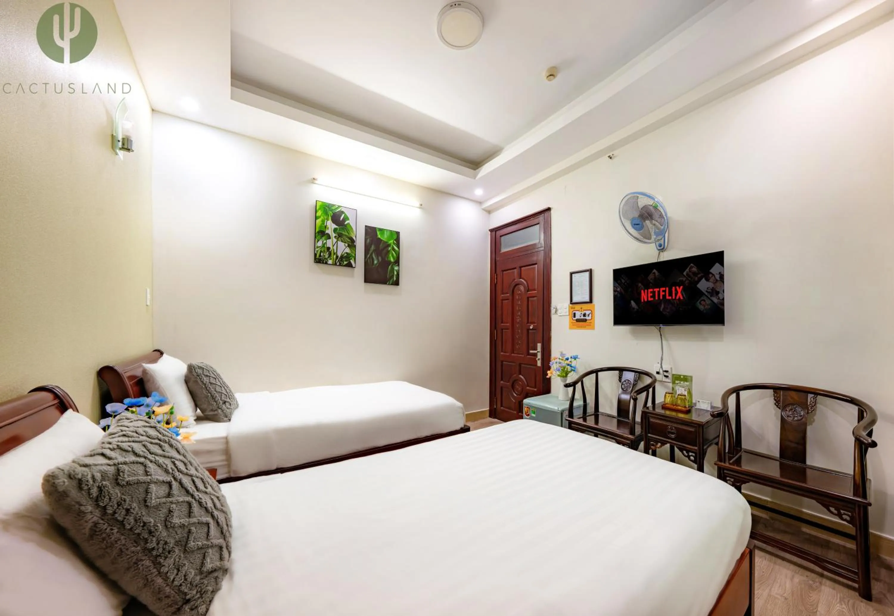 Bed in Cactusland Hotel Tan Binh Near T3 Station