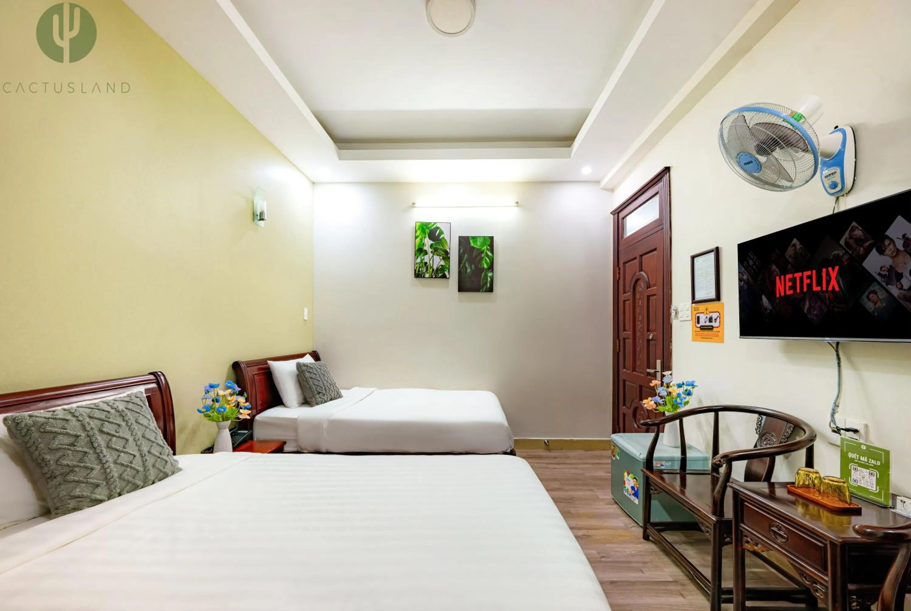 Bed in Cactusland Hotel Tan Binh Near T3 Station