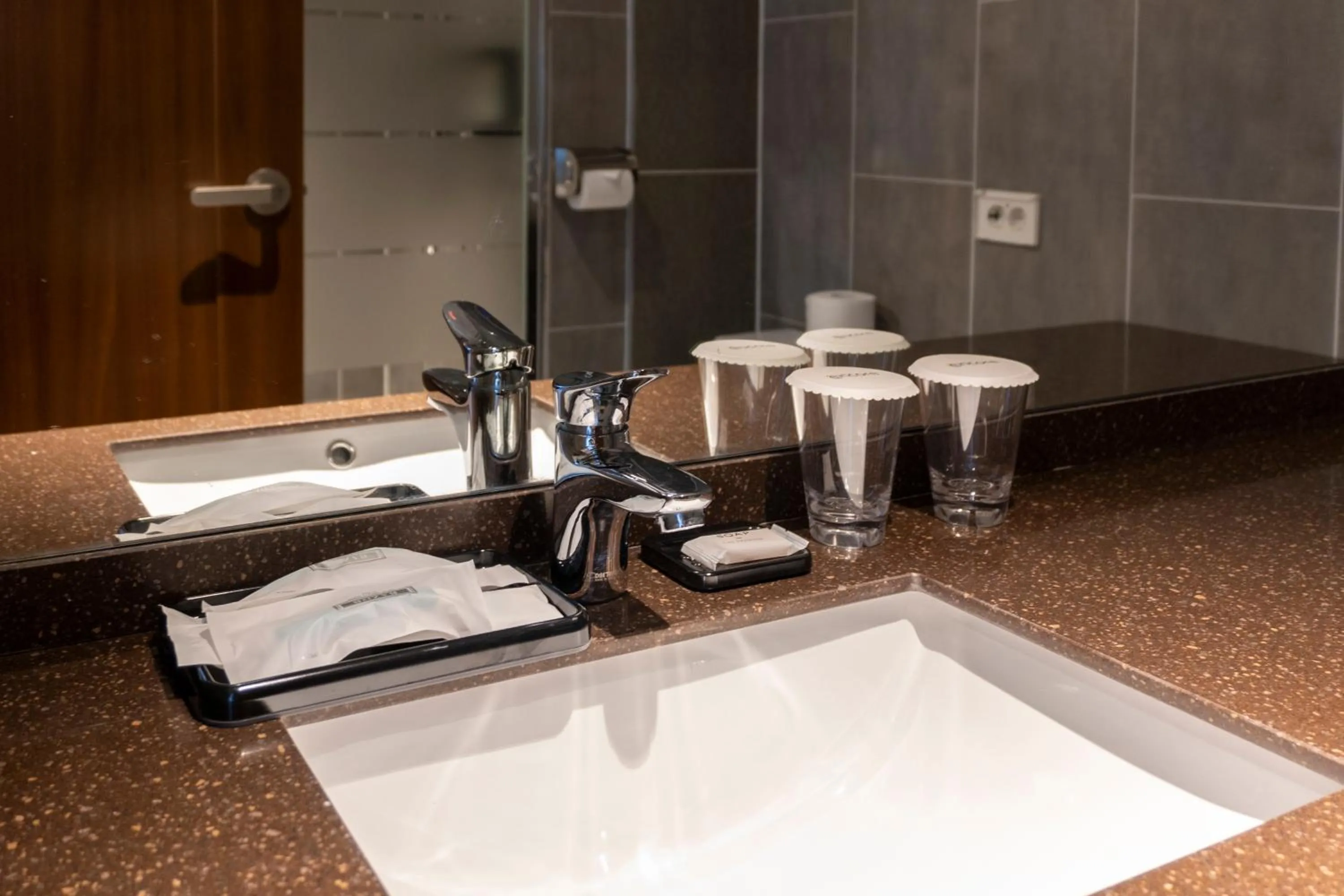 Bathroom in Ramada Encore by Wyndham Pyeongtaek