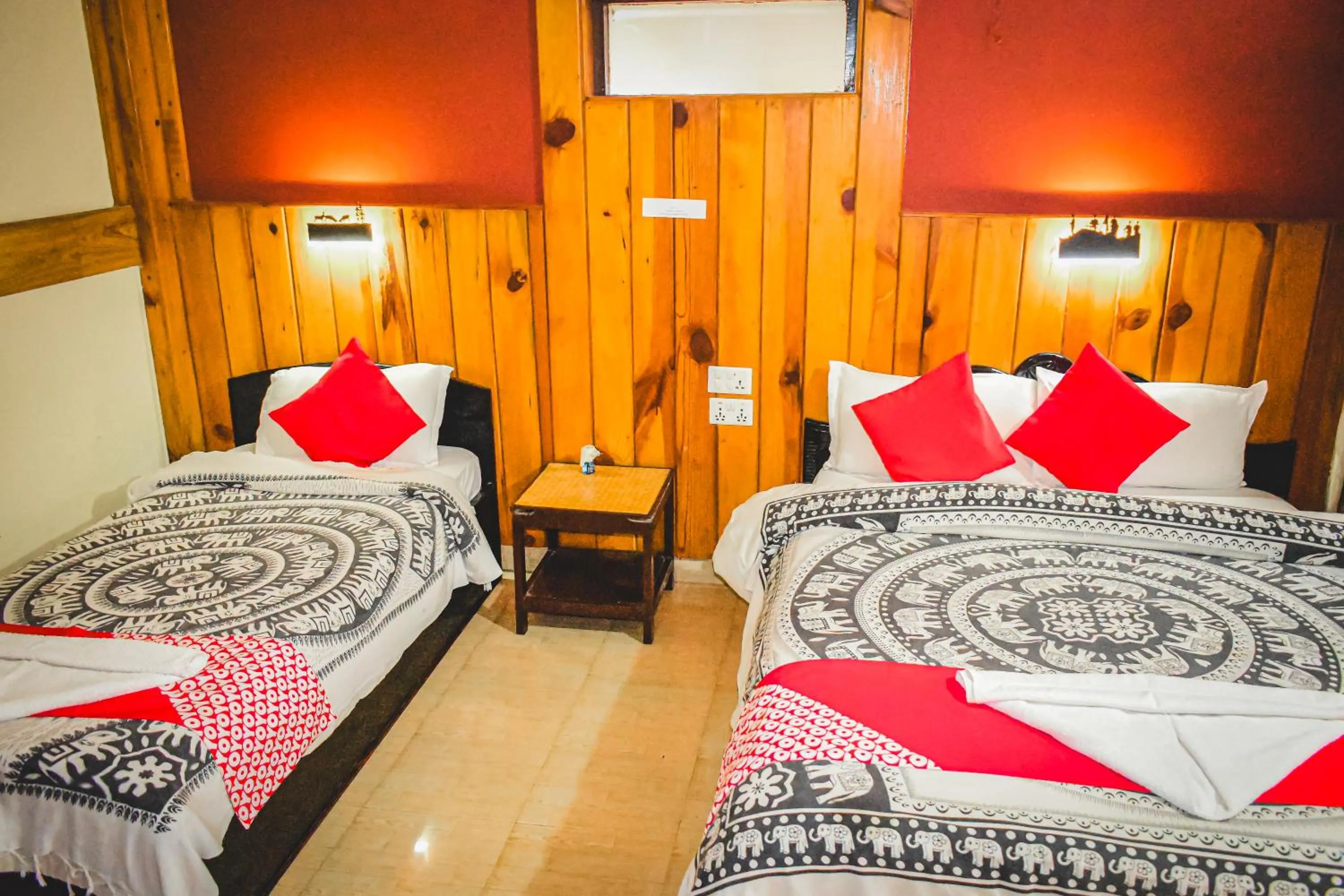 Bed in Chitwan Riverside Resort