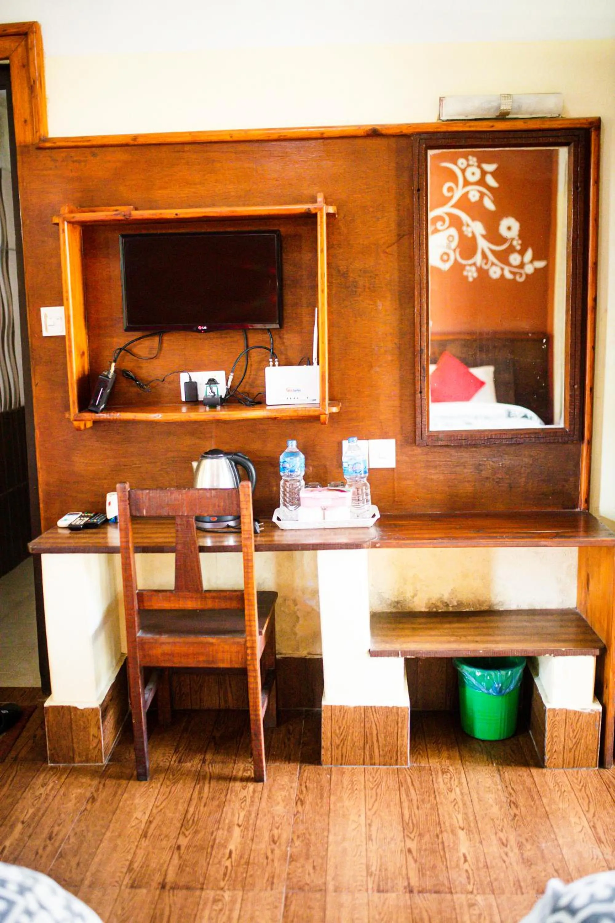 Bed in Chitwan Riverside Resort