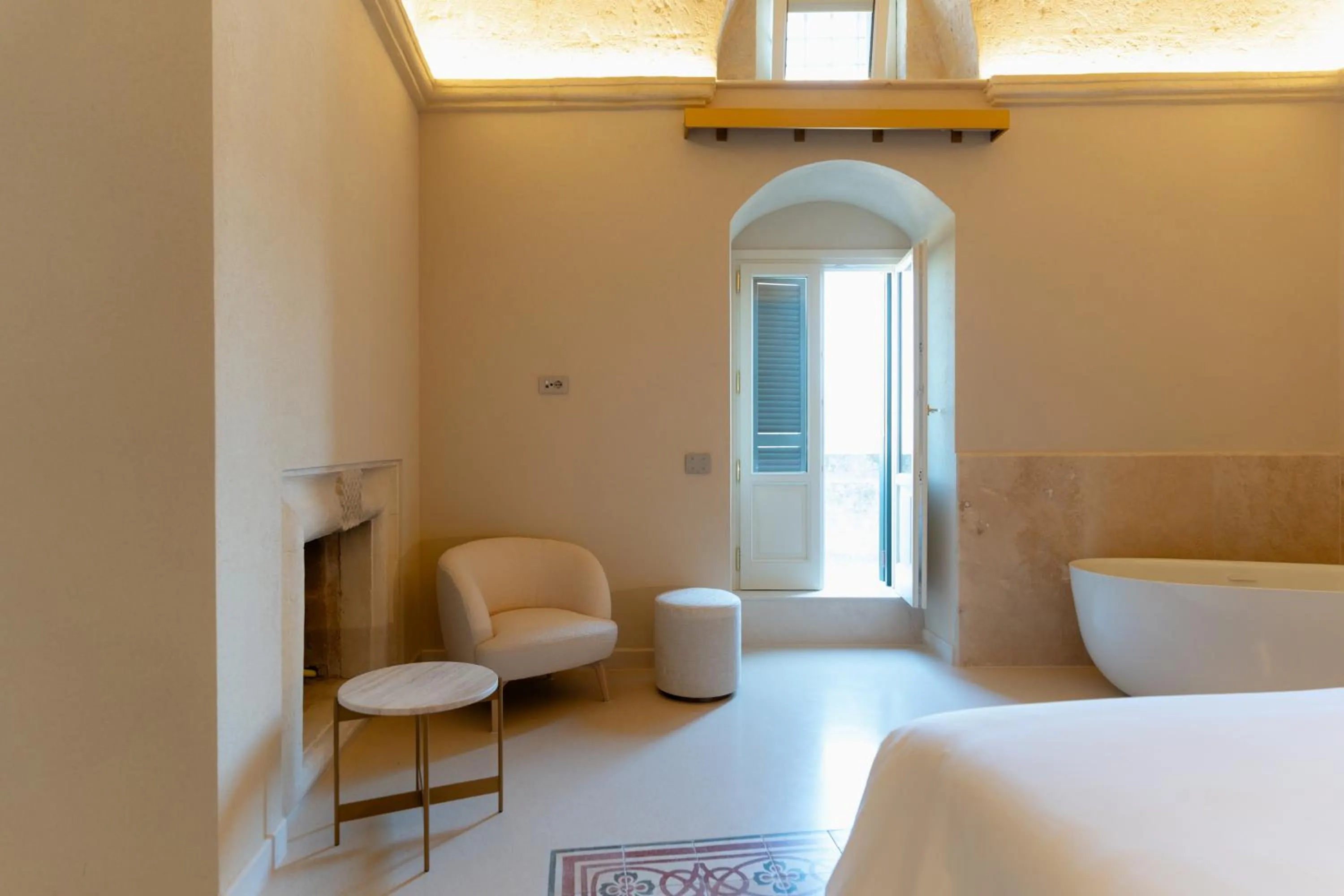 Decorative detail, Bed in Palazzo Del Duca Hotel & Restaurant