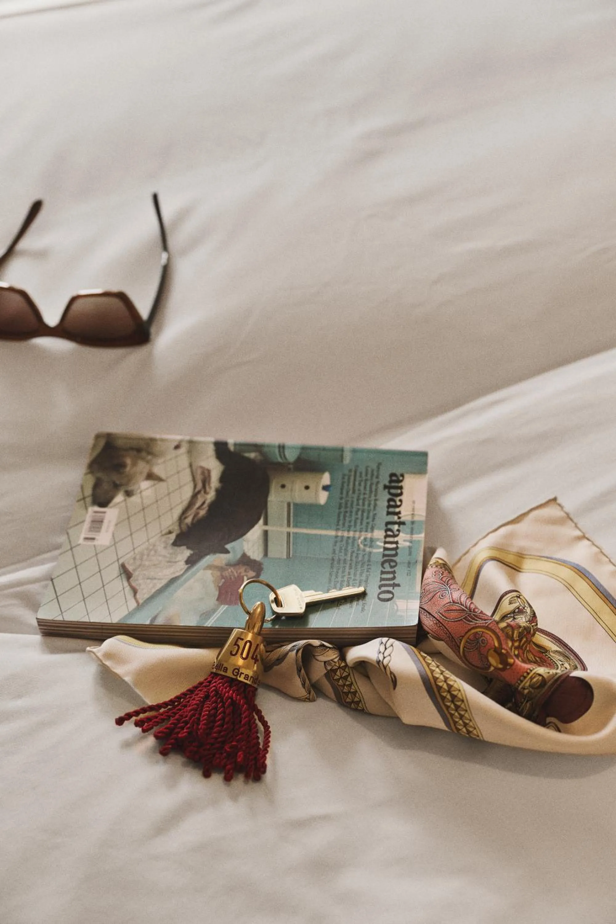 Decorative detail, Bed in Hotel Kong Frederik