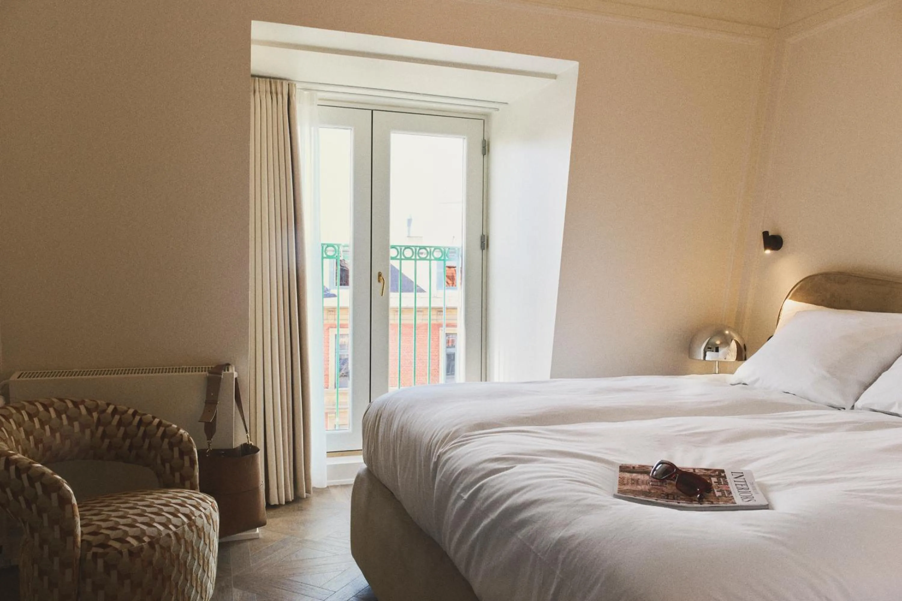 Bed in Hotel Kong Frederik