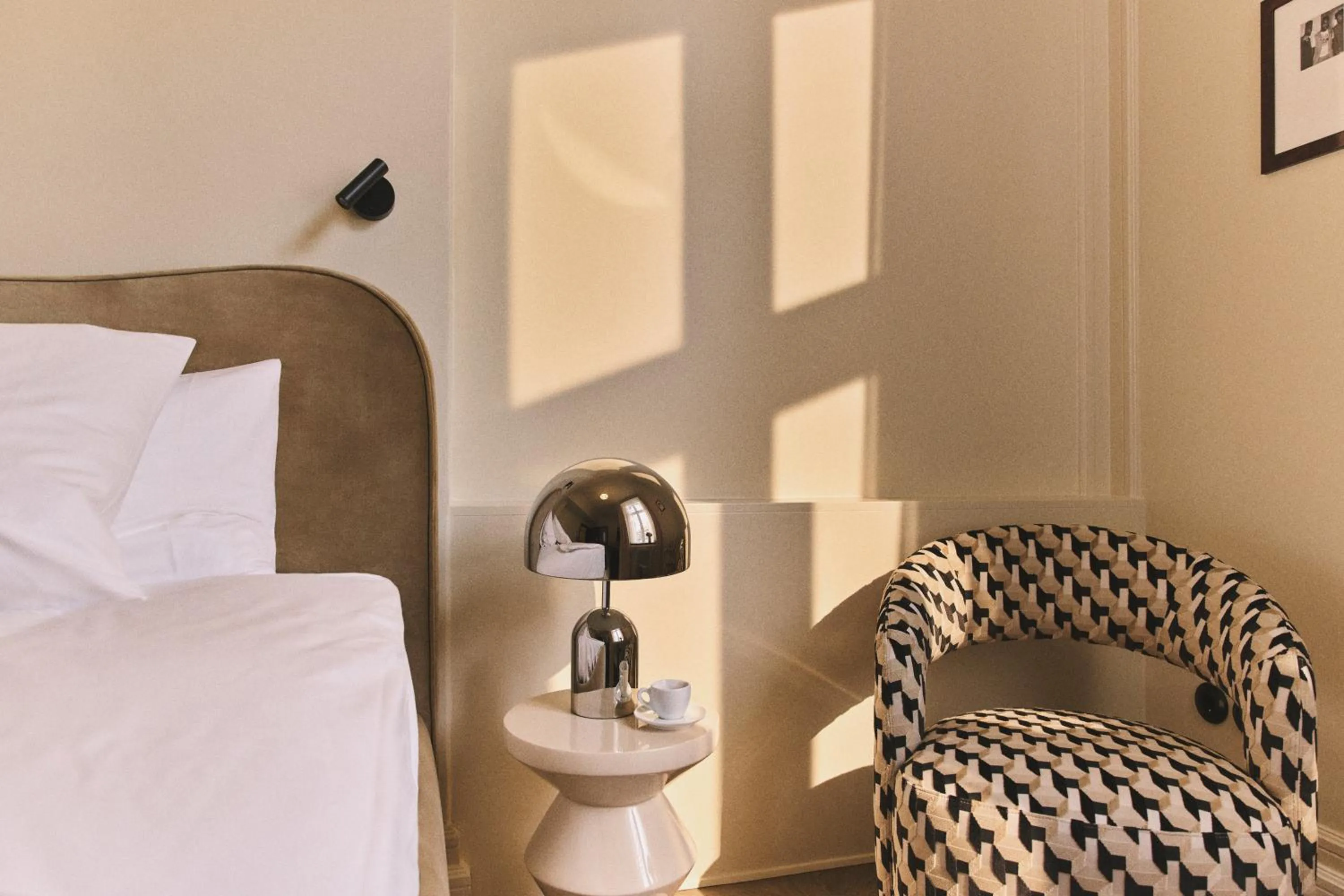 Bed in Hotel Kong Frederik