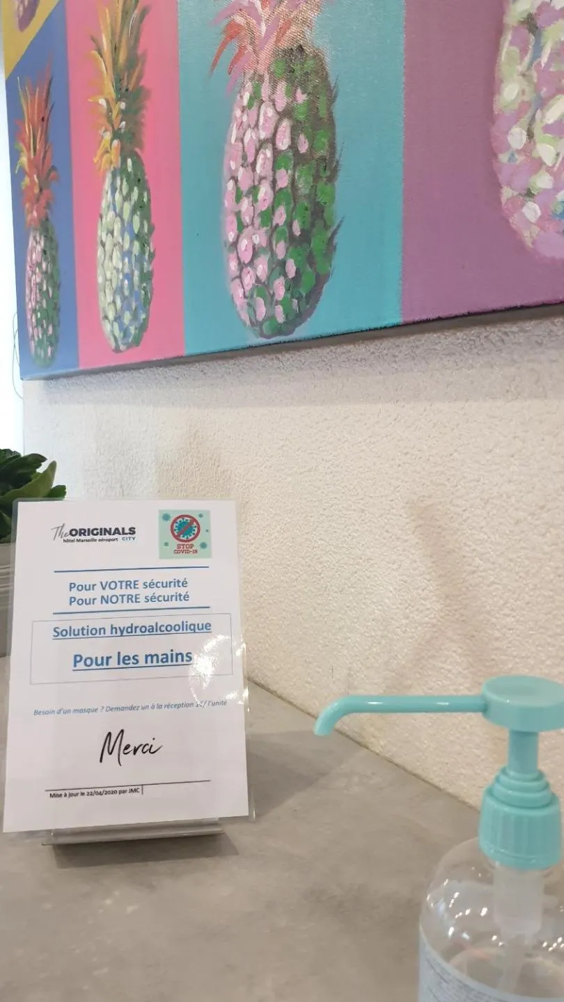 Lobby or reception in The Originals City Hôtel Marseille Aéroport