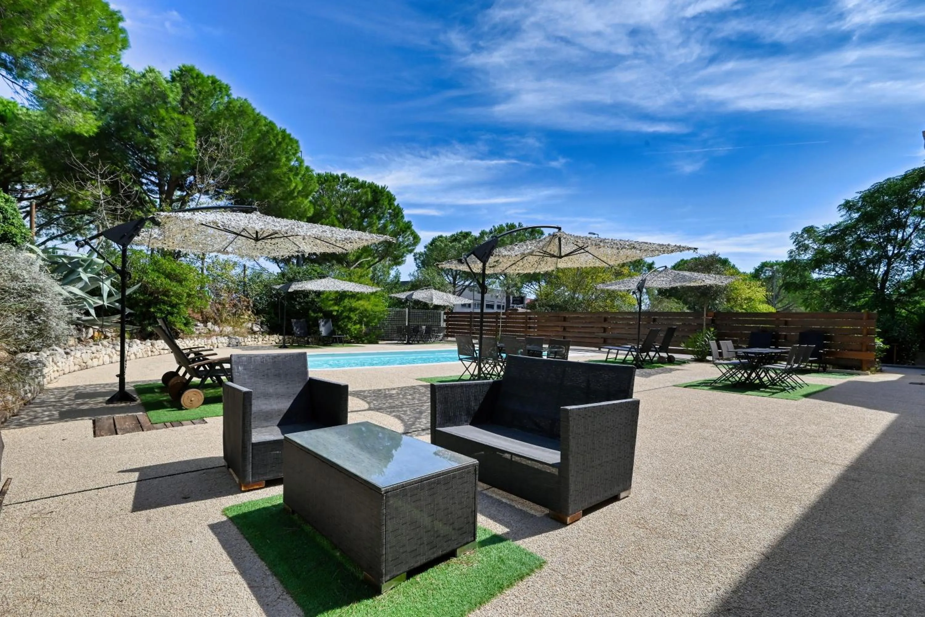 Patio in Villa Martégale Hôtel Restaurant