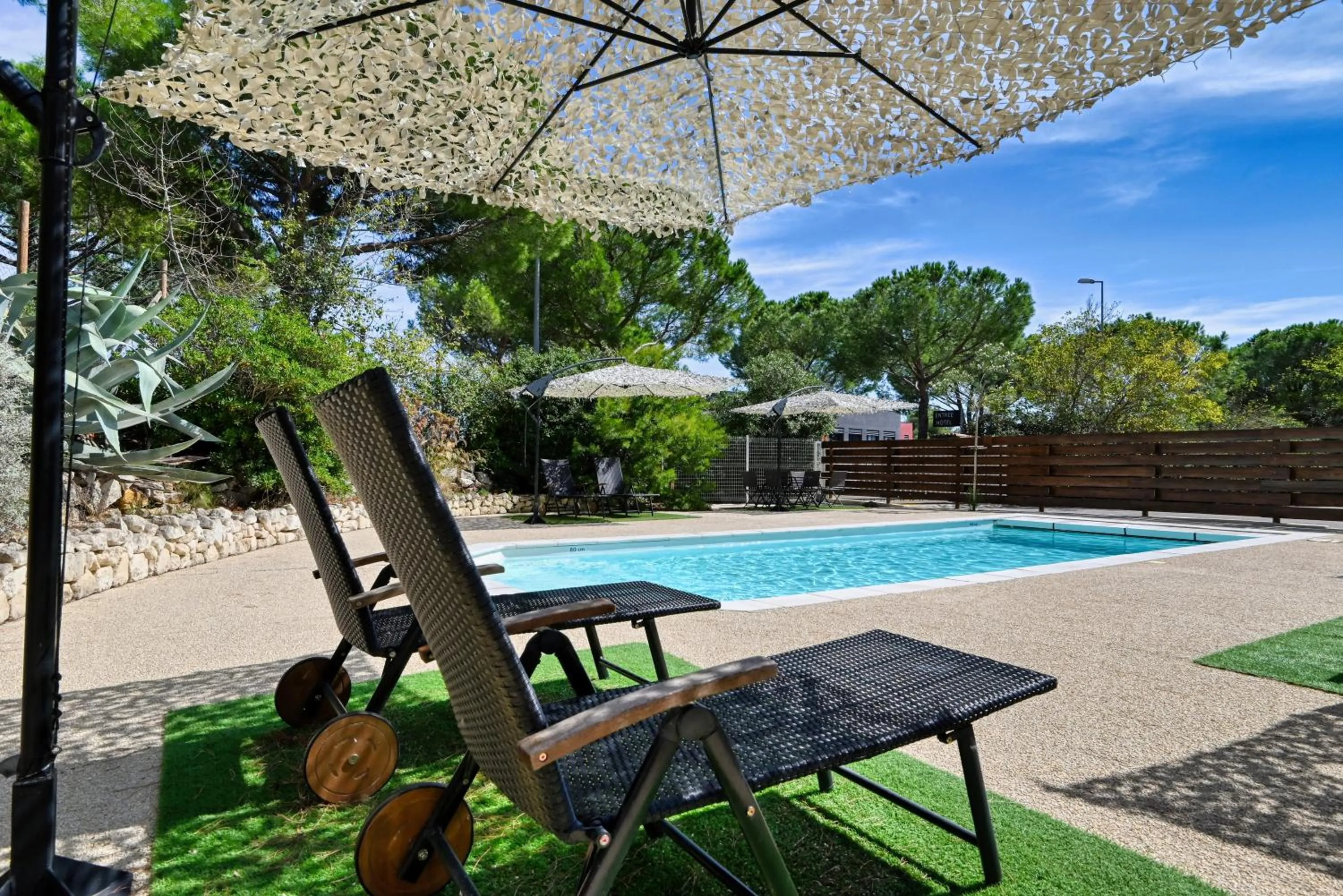 Patio in Villa Martégale Hôtel Restaurant