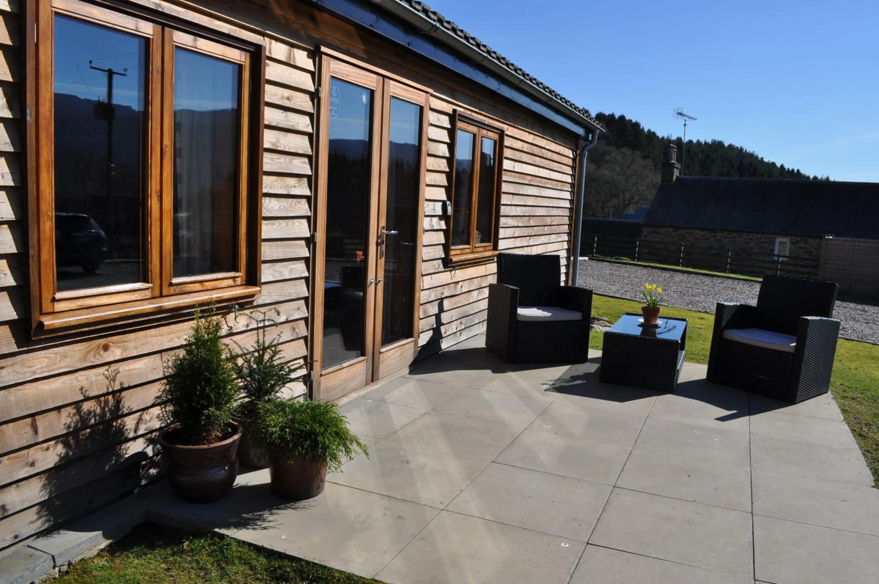 Patio in Tayview Lodges