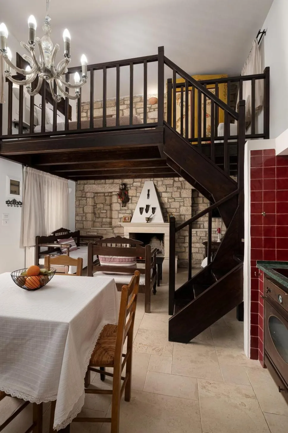 Living room in Orelia Cretan Deluxe Apartments