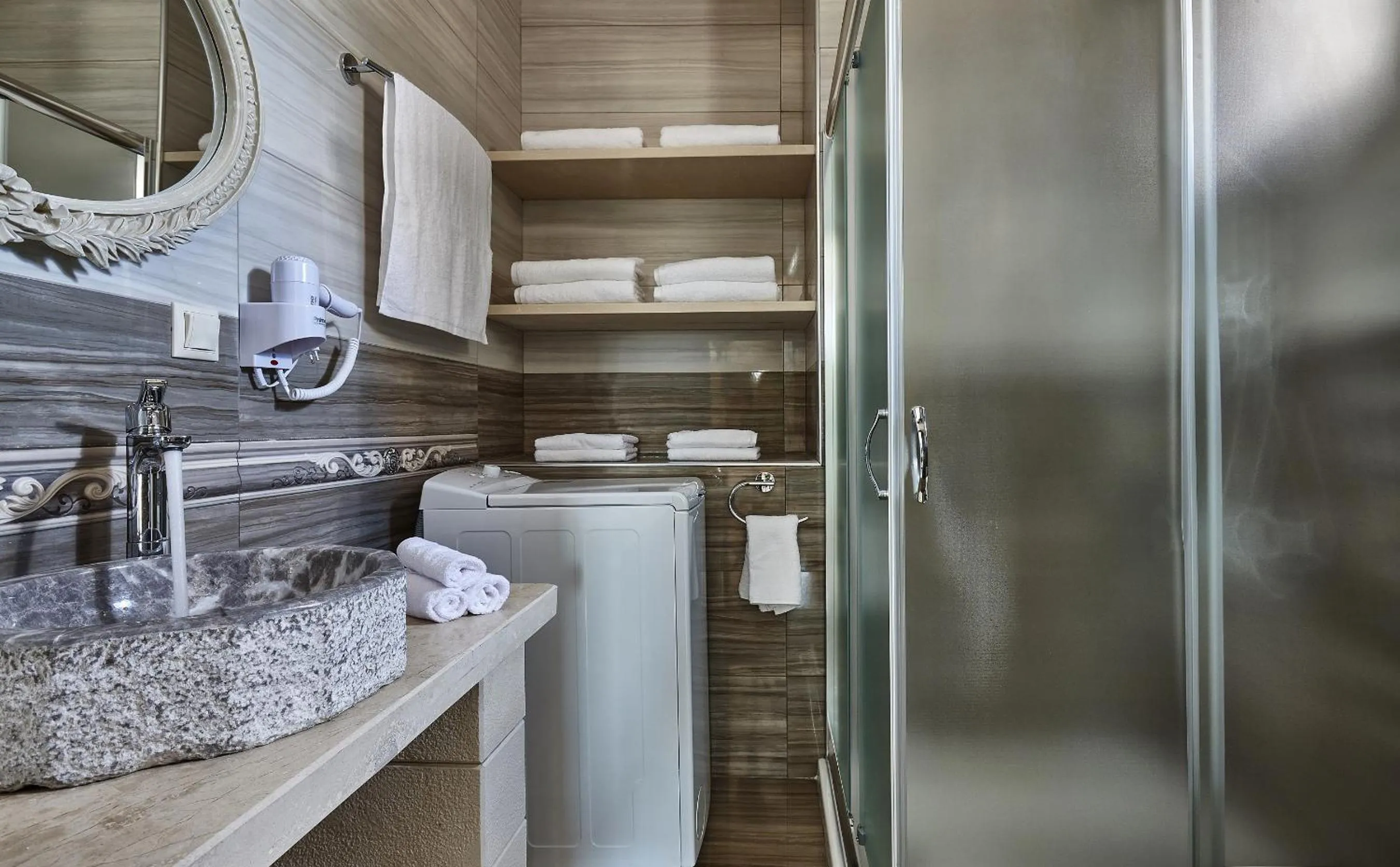 Bathroom in Orelia Cretan Deluxe Apartments