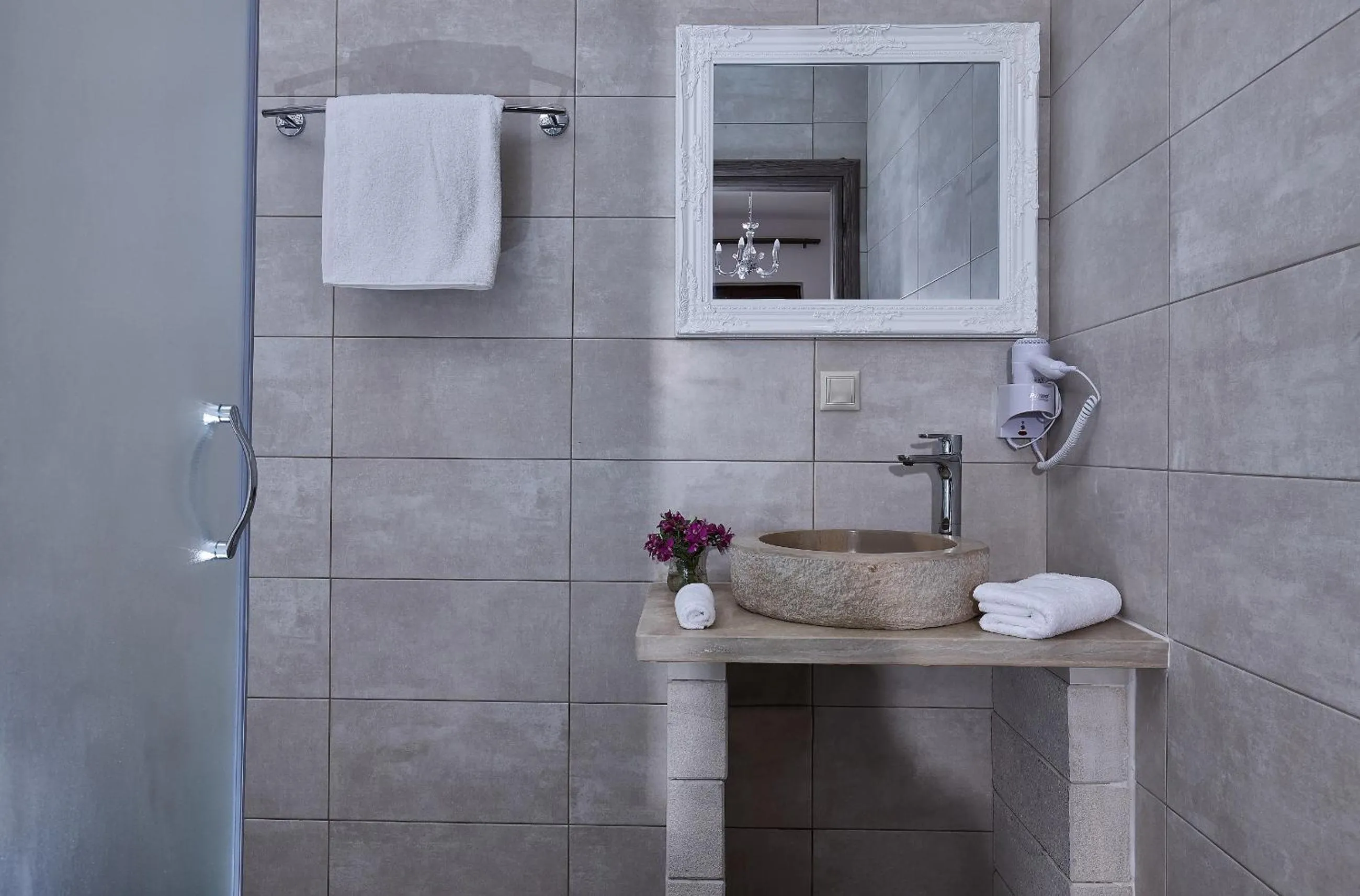 Bathroom in Orelia Cretan Deluxe Apartments