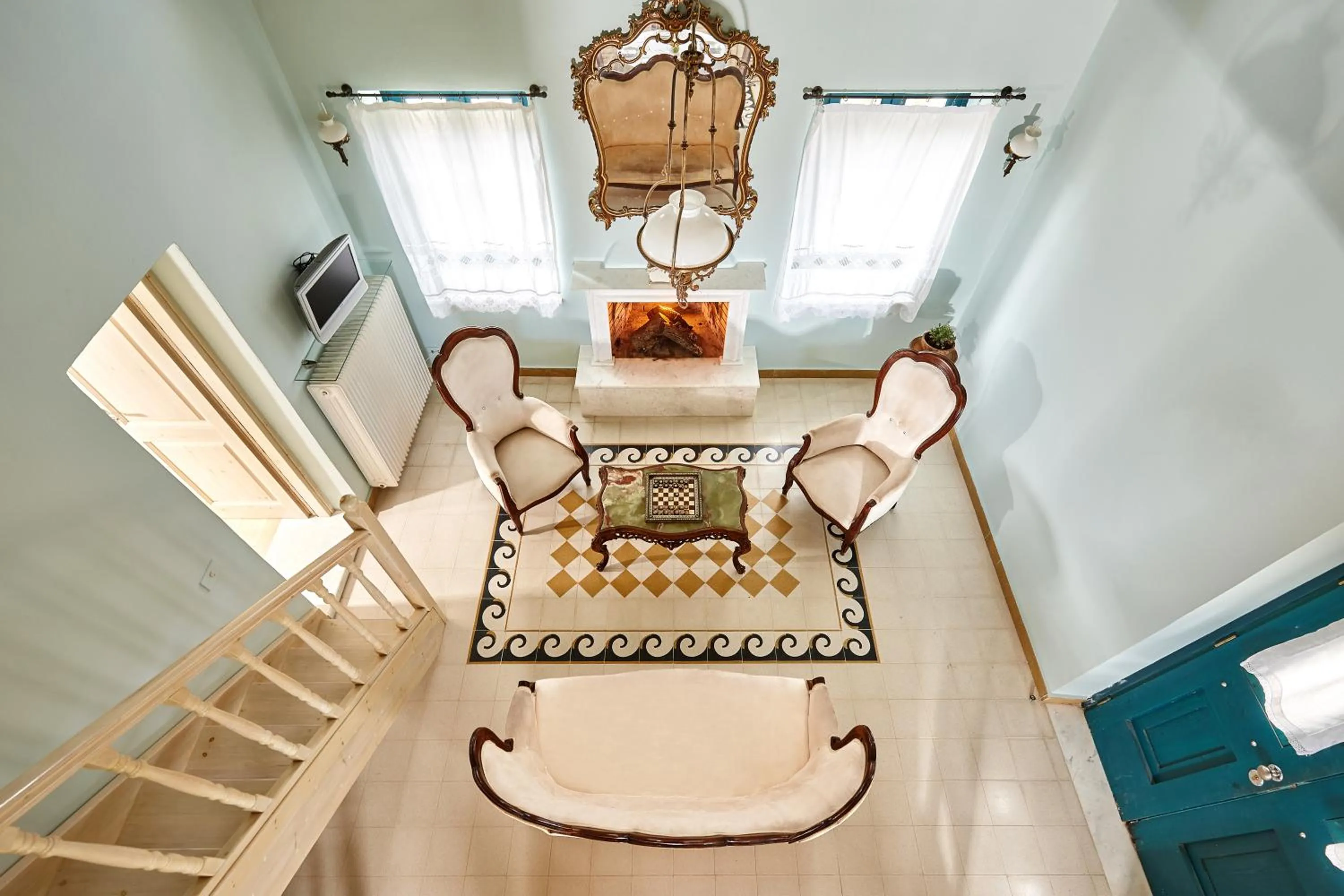 Seating area in Orelia Cretan Deluxe Apartments