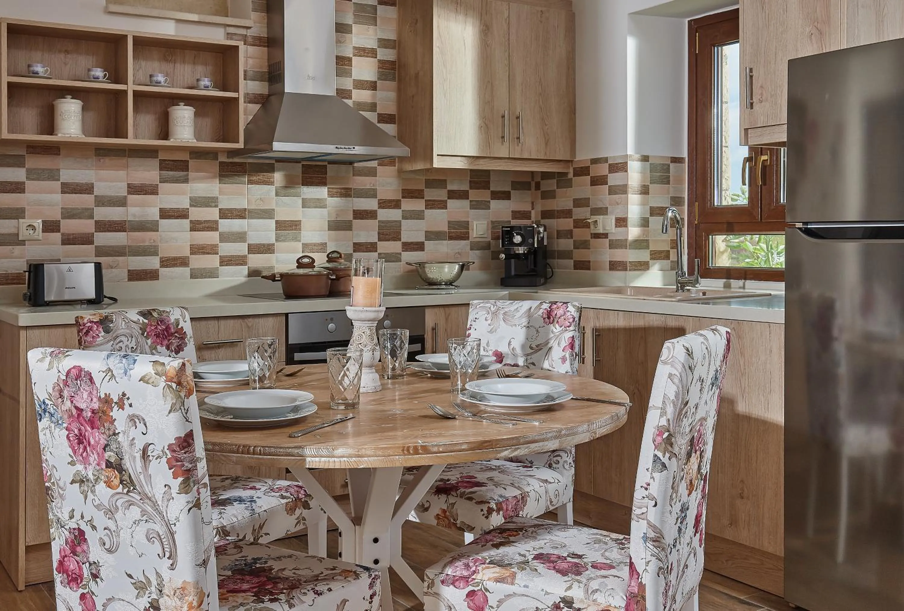 Kitchen or kitchenette in Orelia Cretan Deluxe Apartments