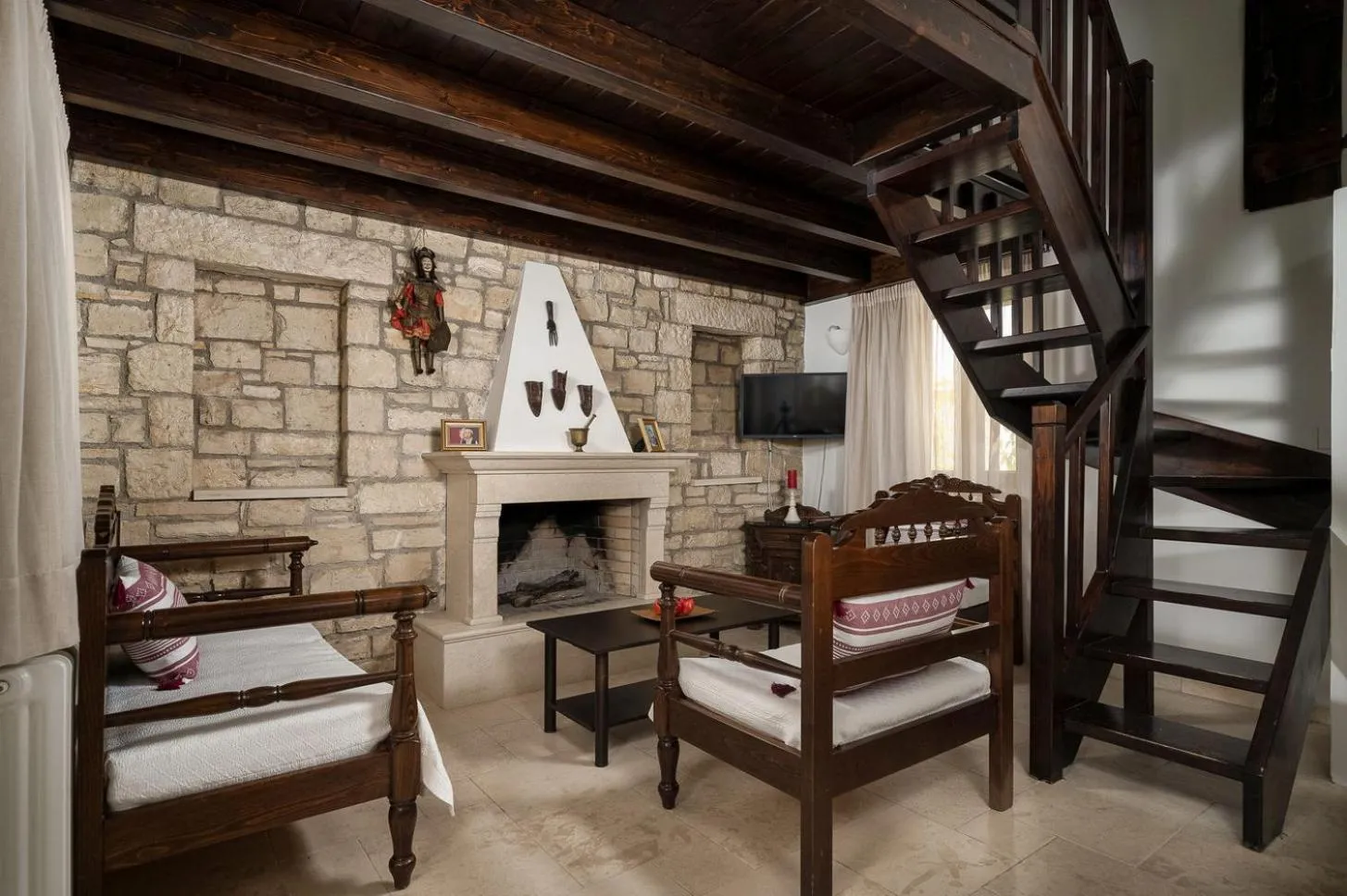 Living room in Orelia Cretan Deluxe Apartments