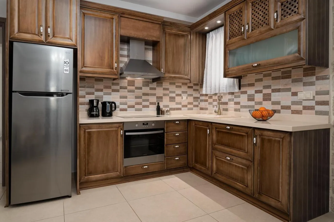 Kitchen or kitchenette in Orelia Cretan Deluxe Apartments