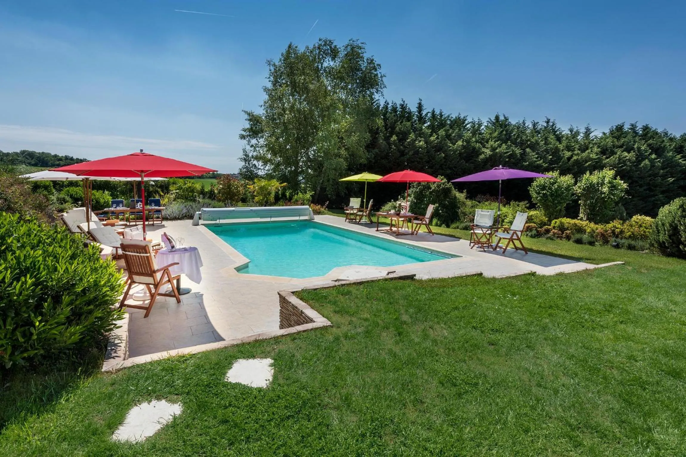 Swimming pool in Domaine du Bois des Anges