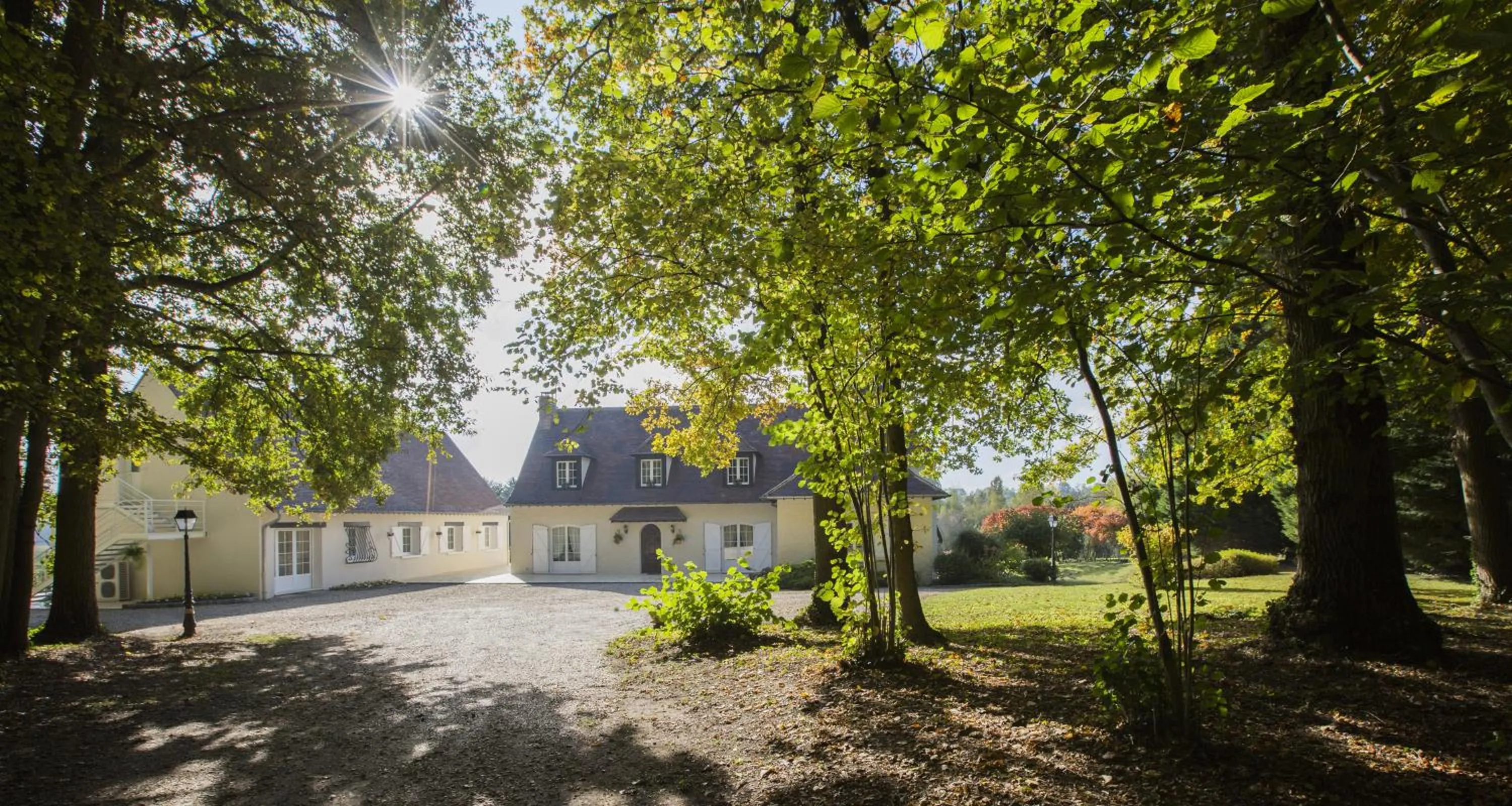 Garden view in Domaine du Bois des Anges