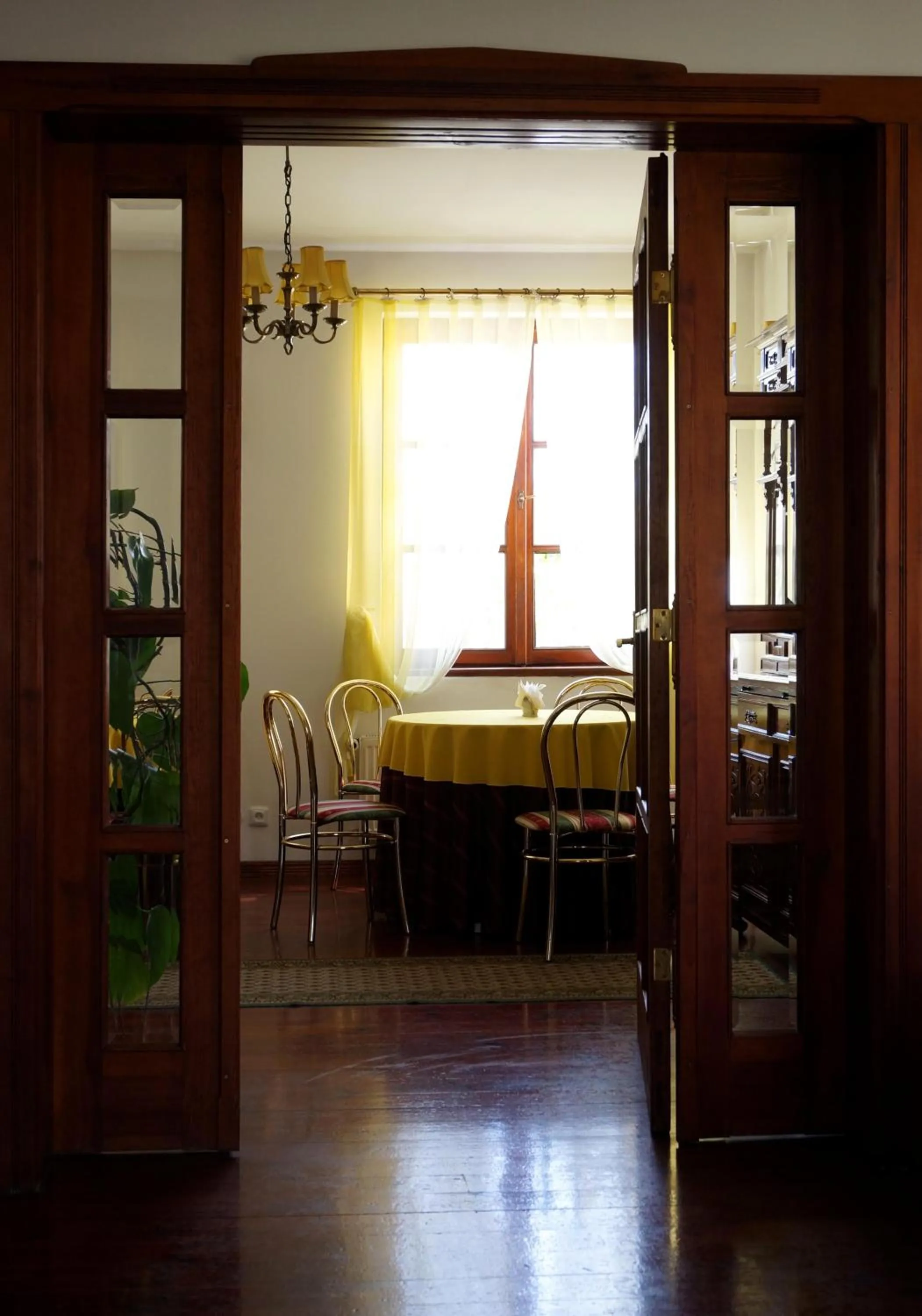 Dining area, Bed in Dworek Aleksandria