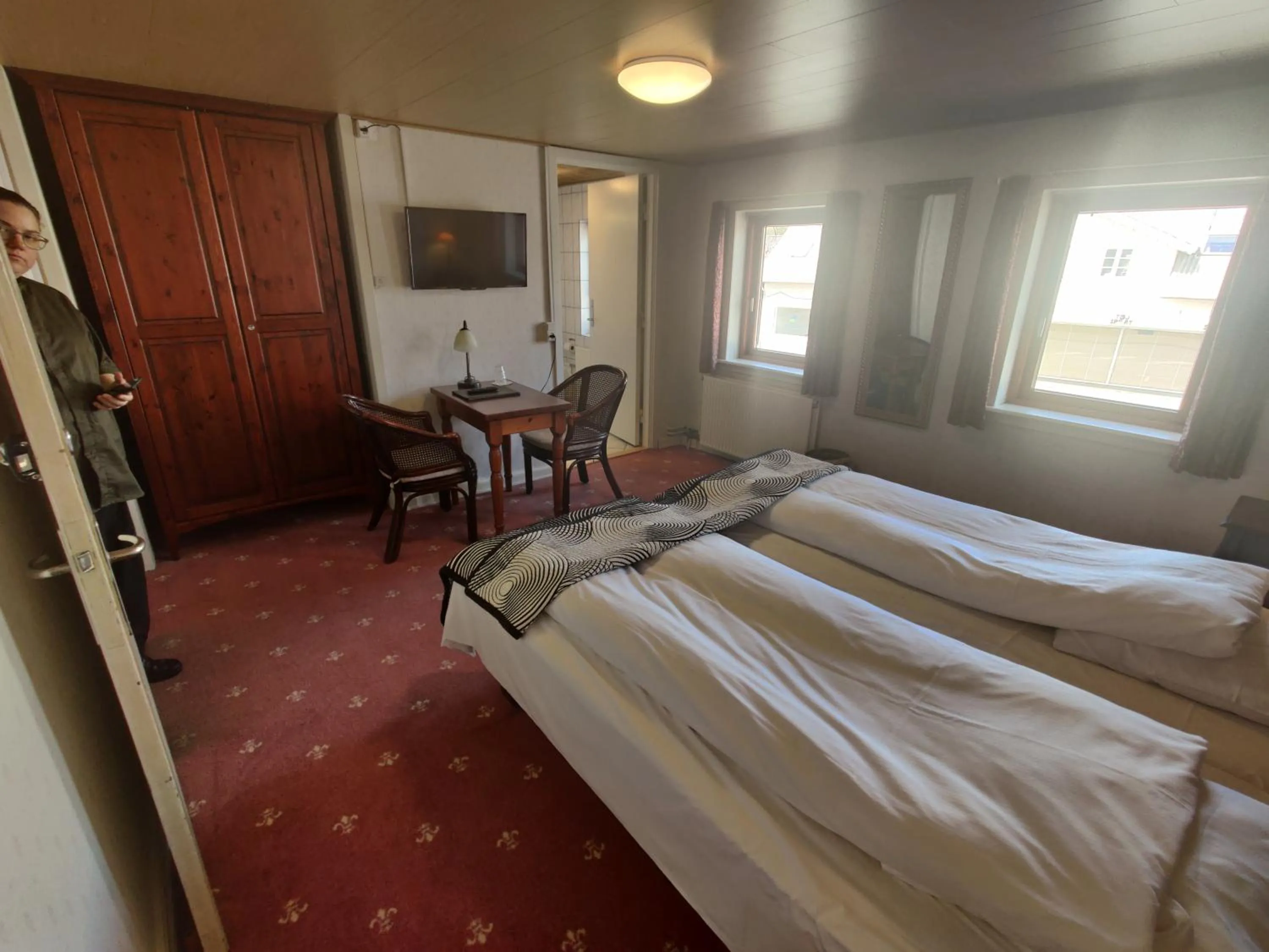 Bed in Sdr. Omme Kro & Hotel