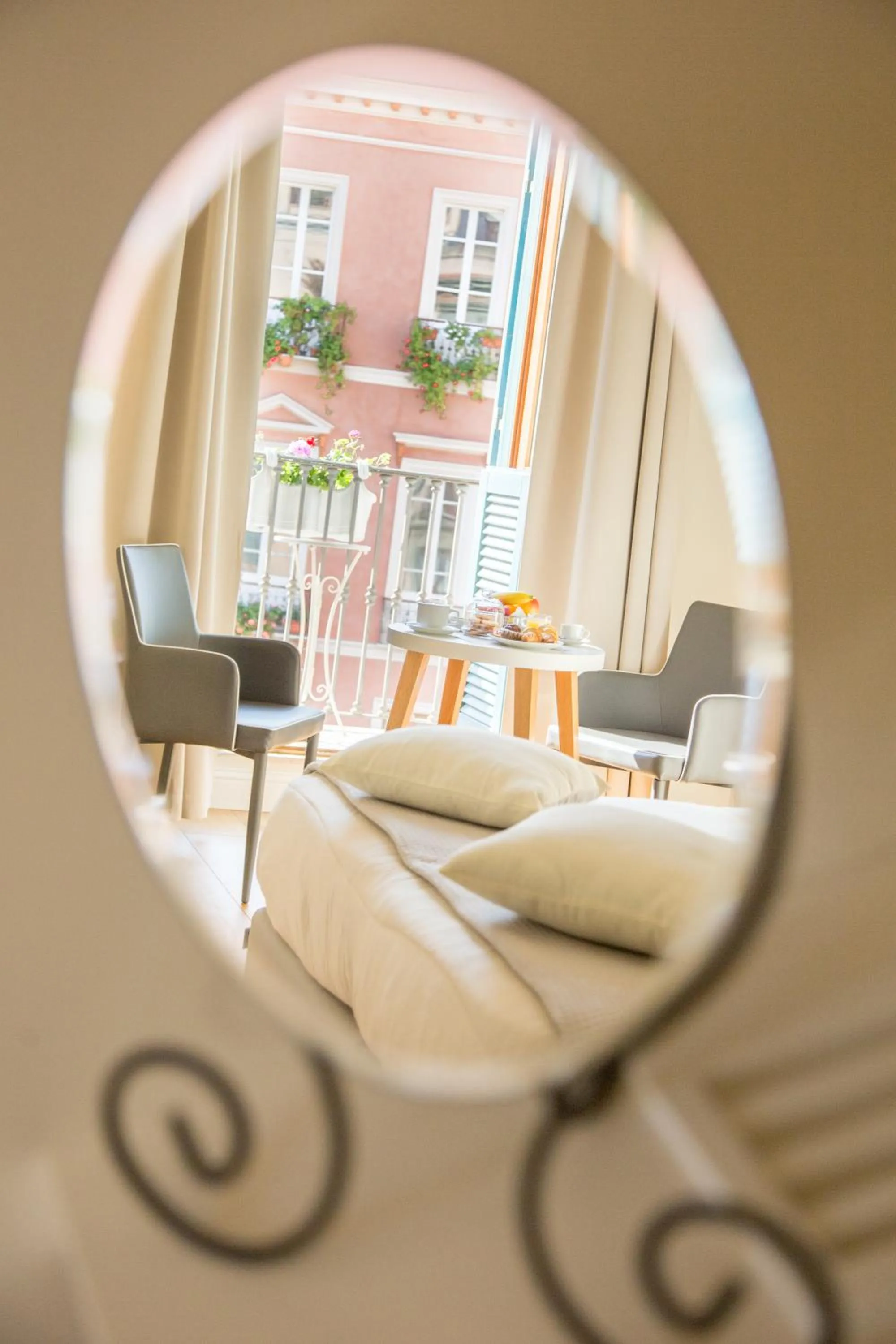 Balcony/Terrace, Bed in Antico Corso Charme