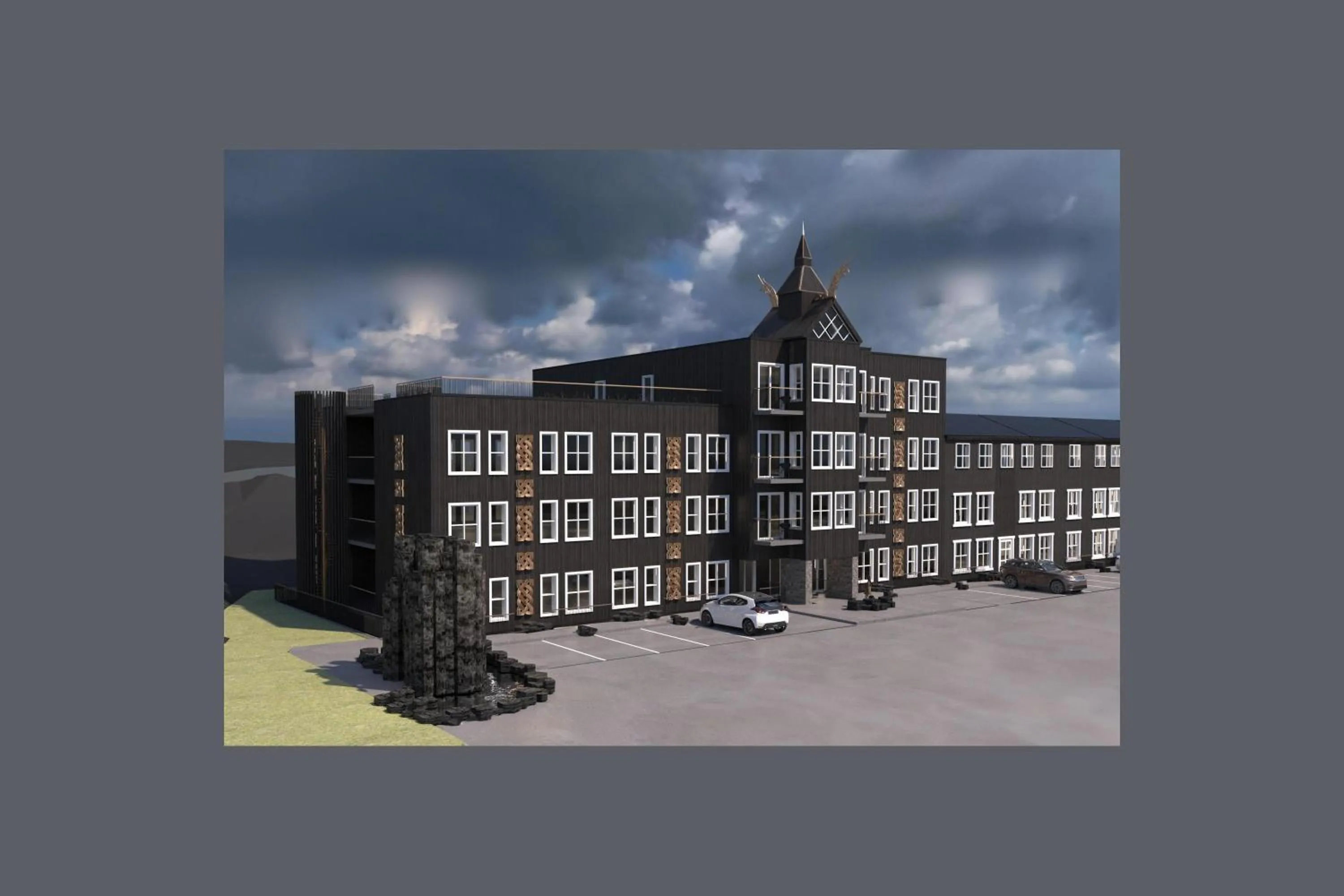 Property building in Hotel Viking