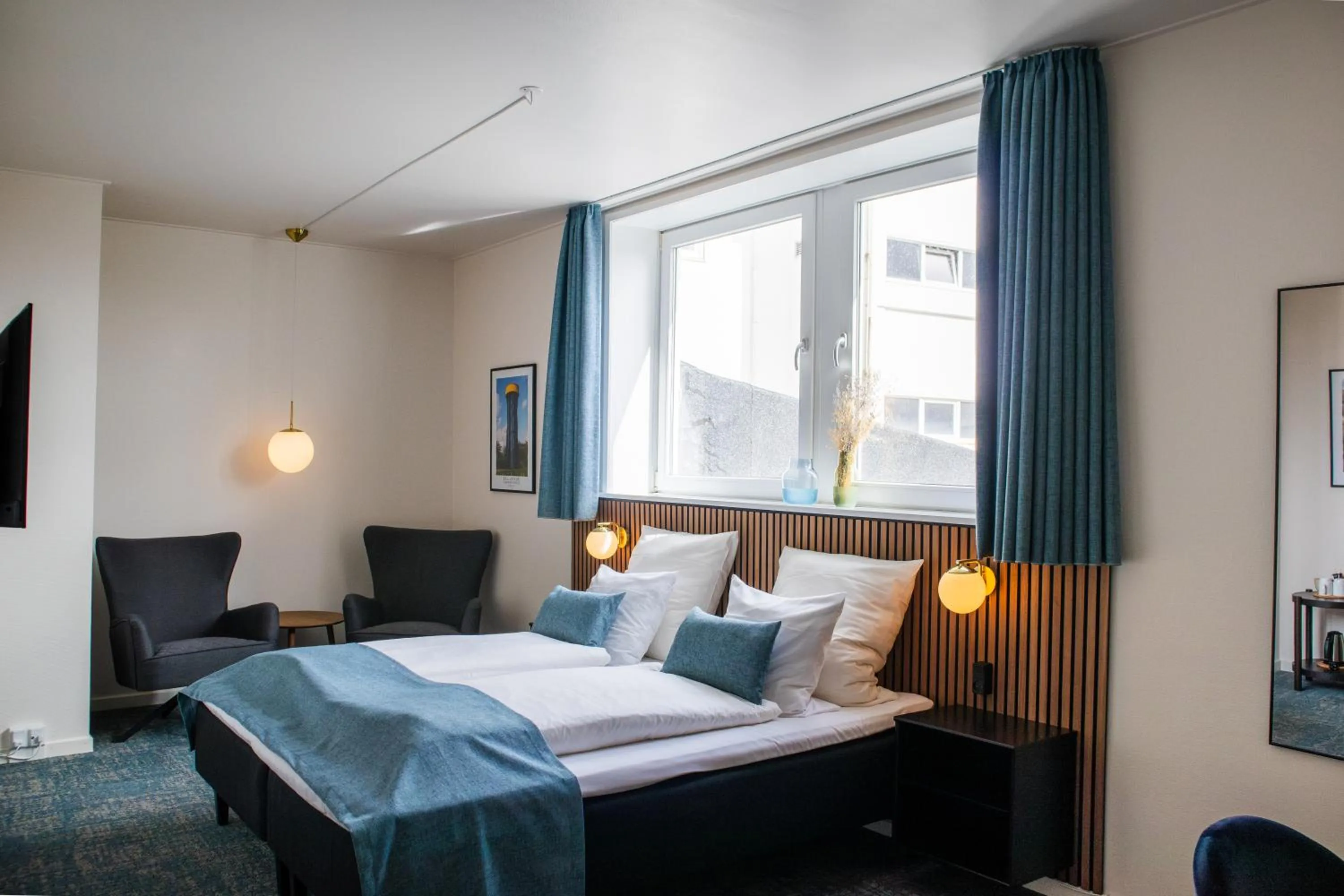 Bed in Hotel Phønix Hjørring