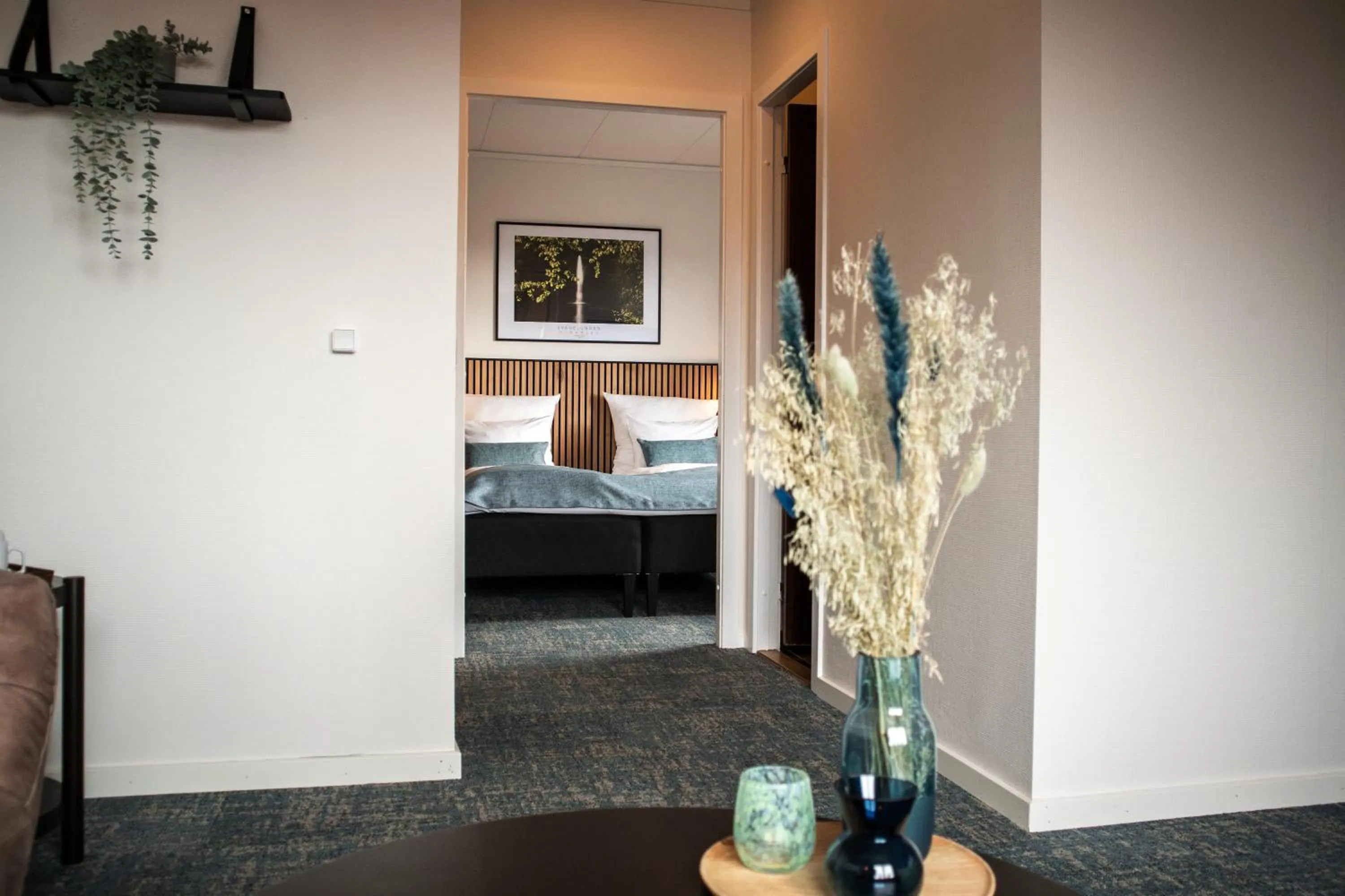 Photo of the whole room, Bed in Hotel Phønix Hjørring