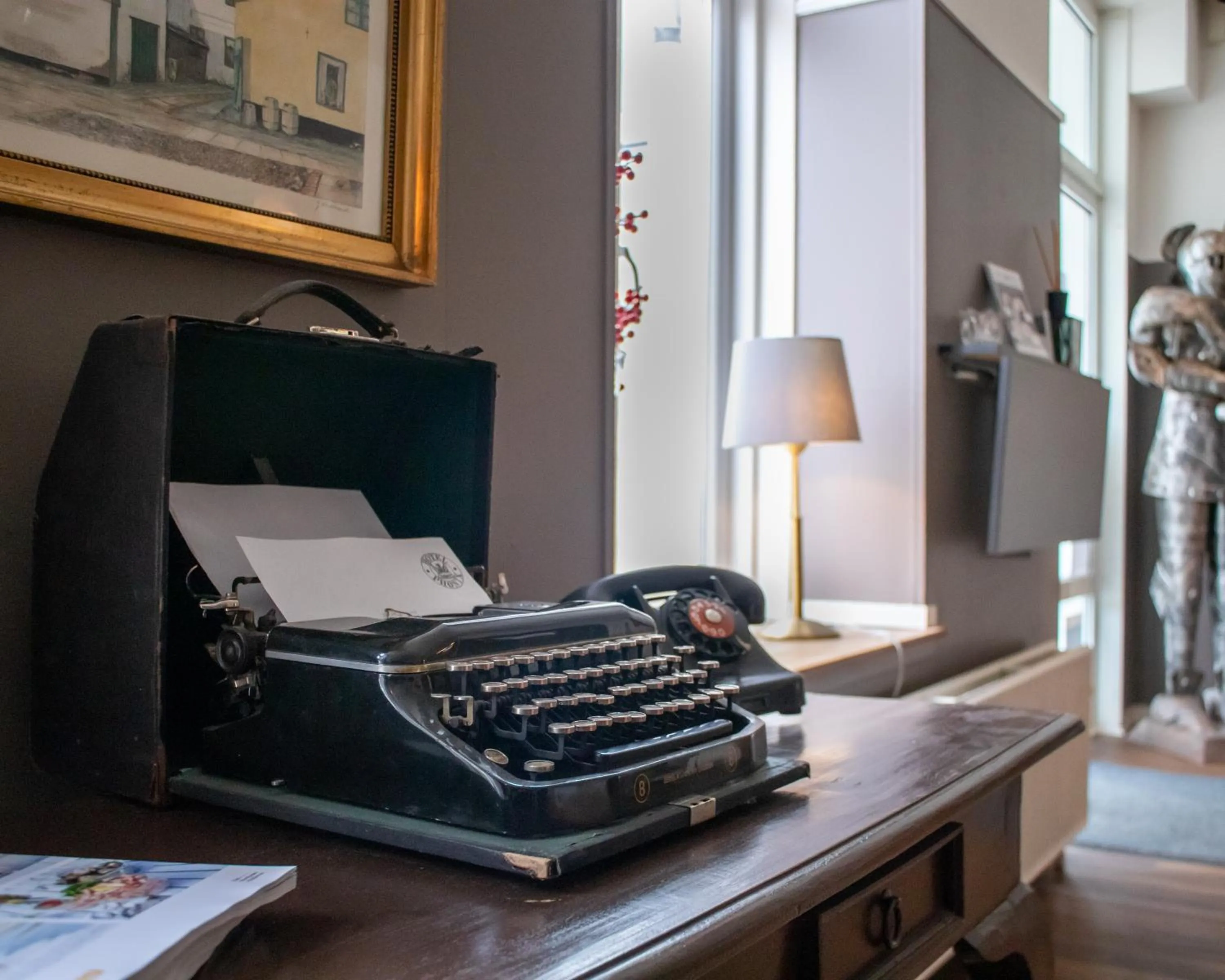 Lobby or reception in Hotel Phønix Hjørring