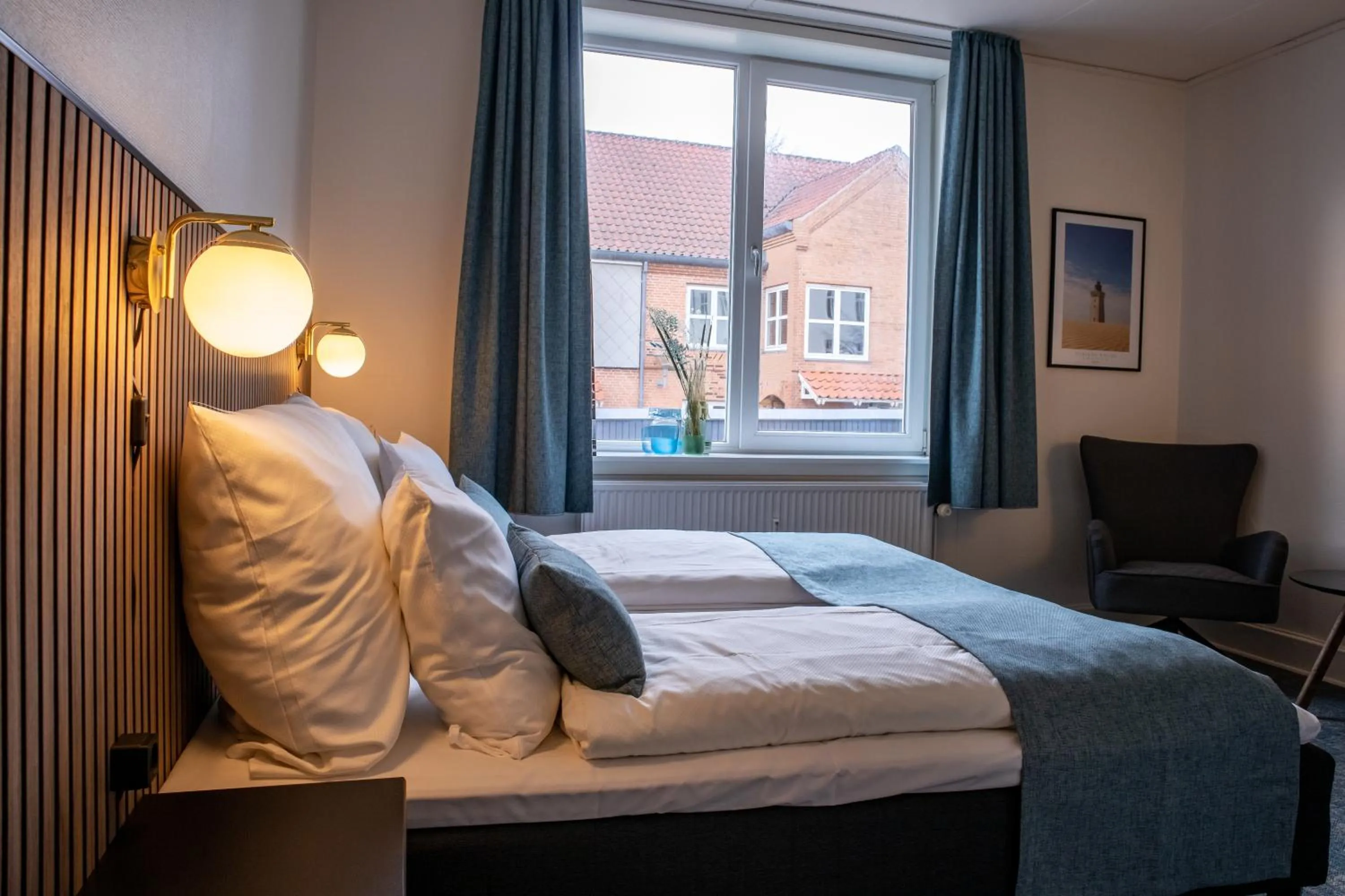 Bed in Hotel Phønix Hjørring