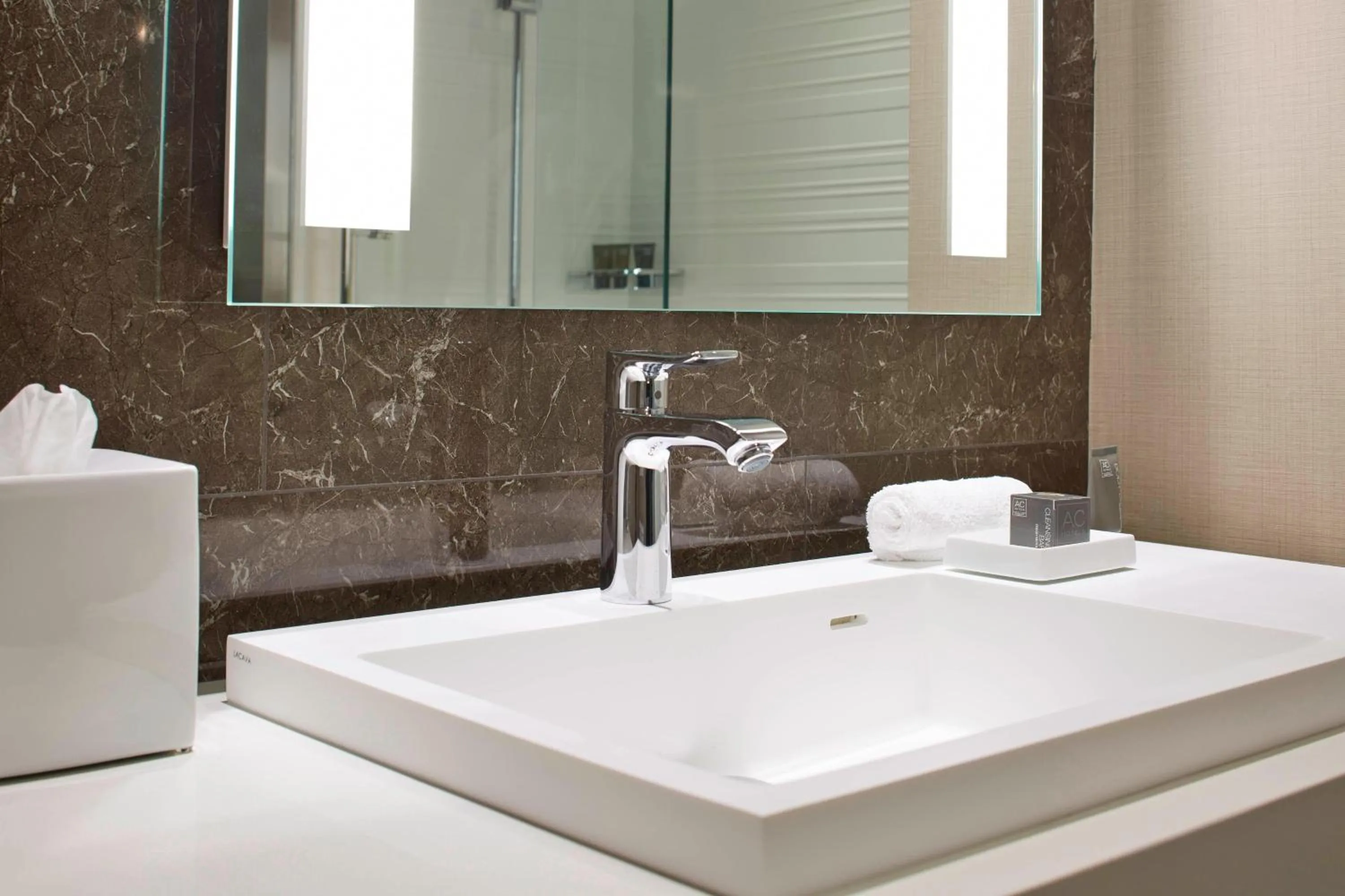 Bathroom in AC Hotel by Marriott Seattle Bellevue/Downtown