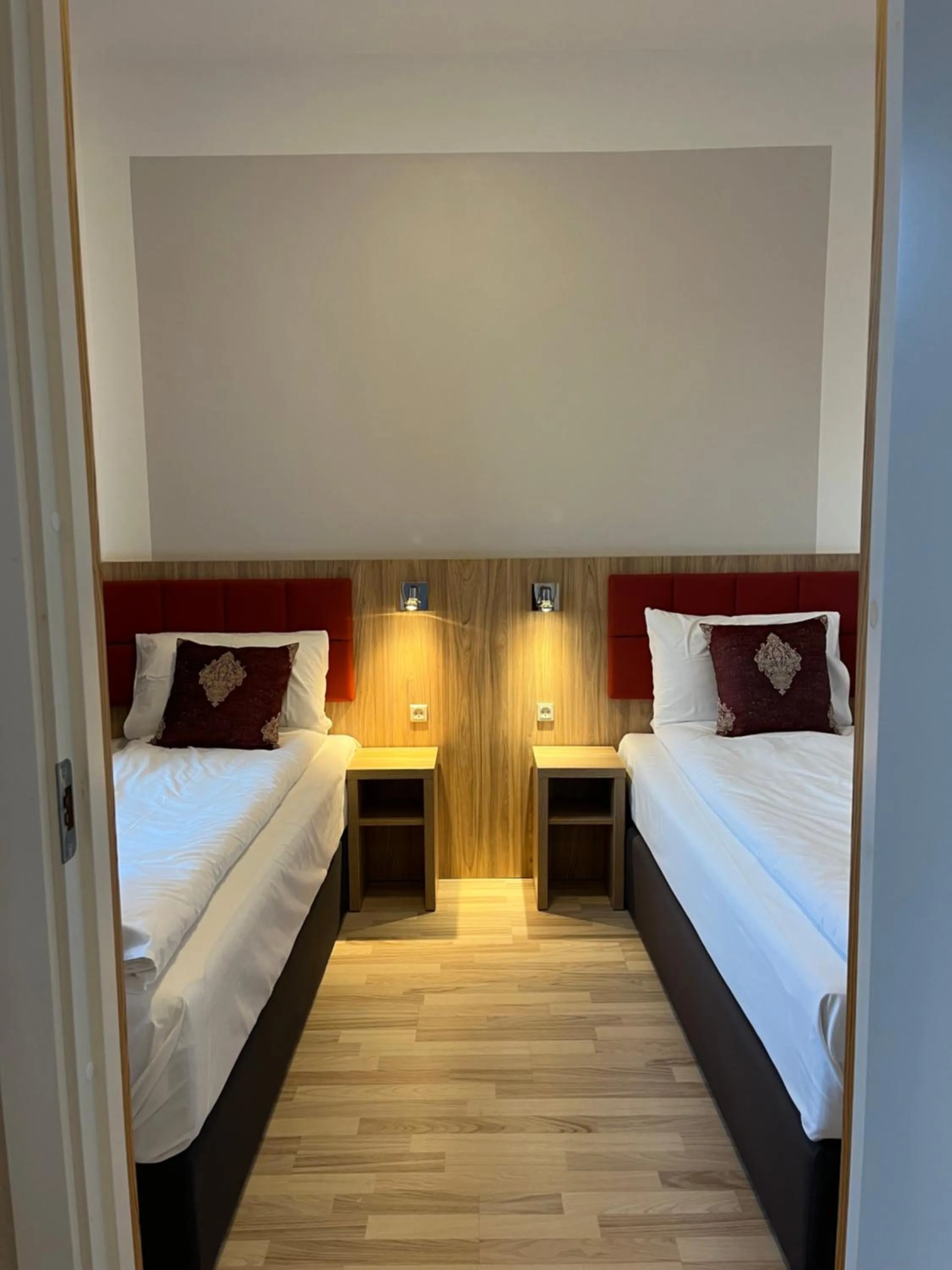 Bed in Hotel Skandia