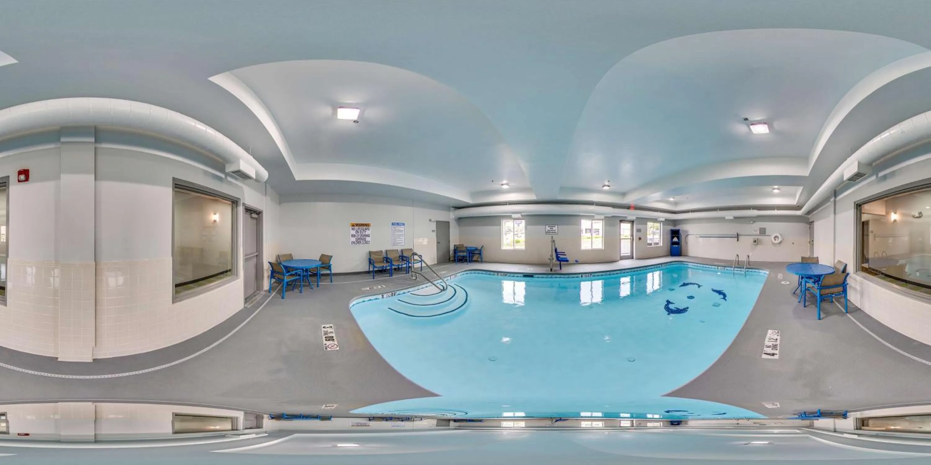 Pool view in Country Inn & Suites by Radisson, Commerce, GA Near SK Battery Plant