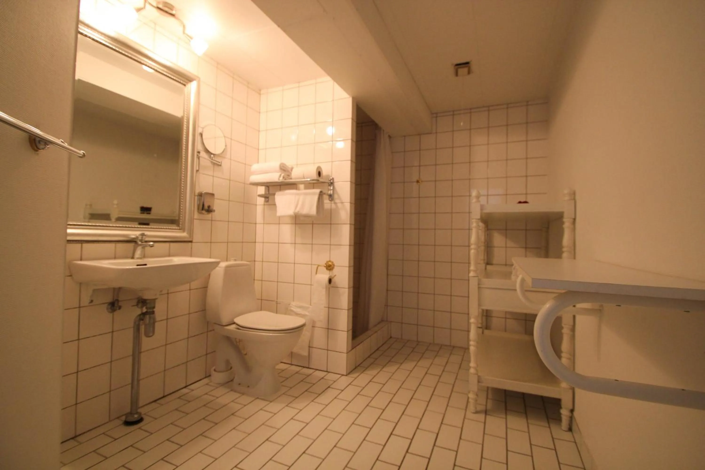 Shower in Kokkedal Slotshotel