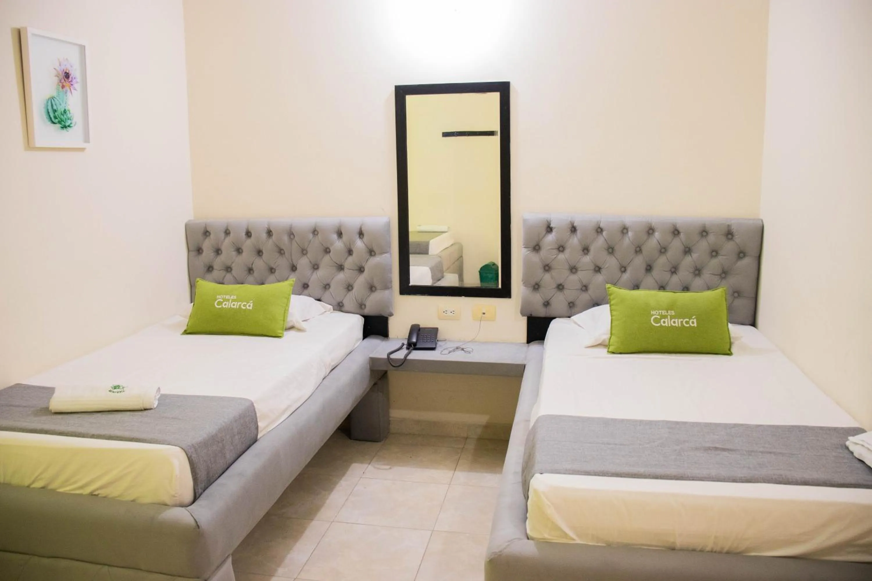 Bed in Hotel Calarca N1