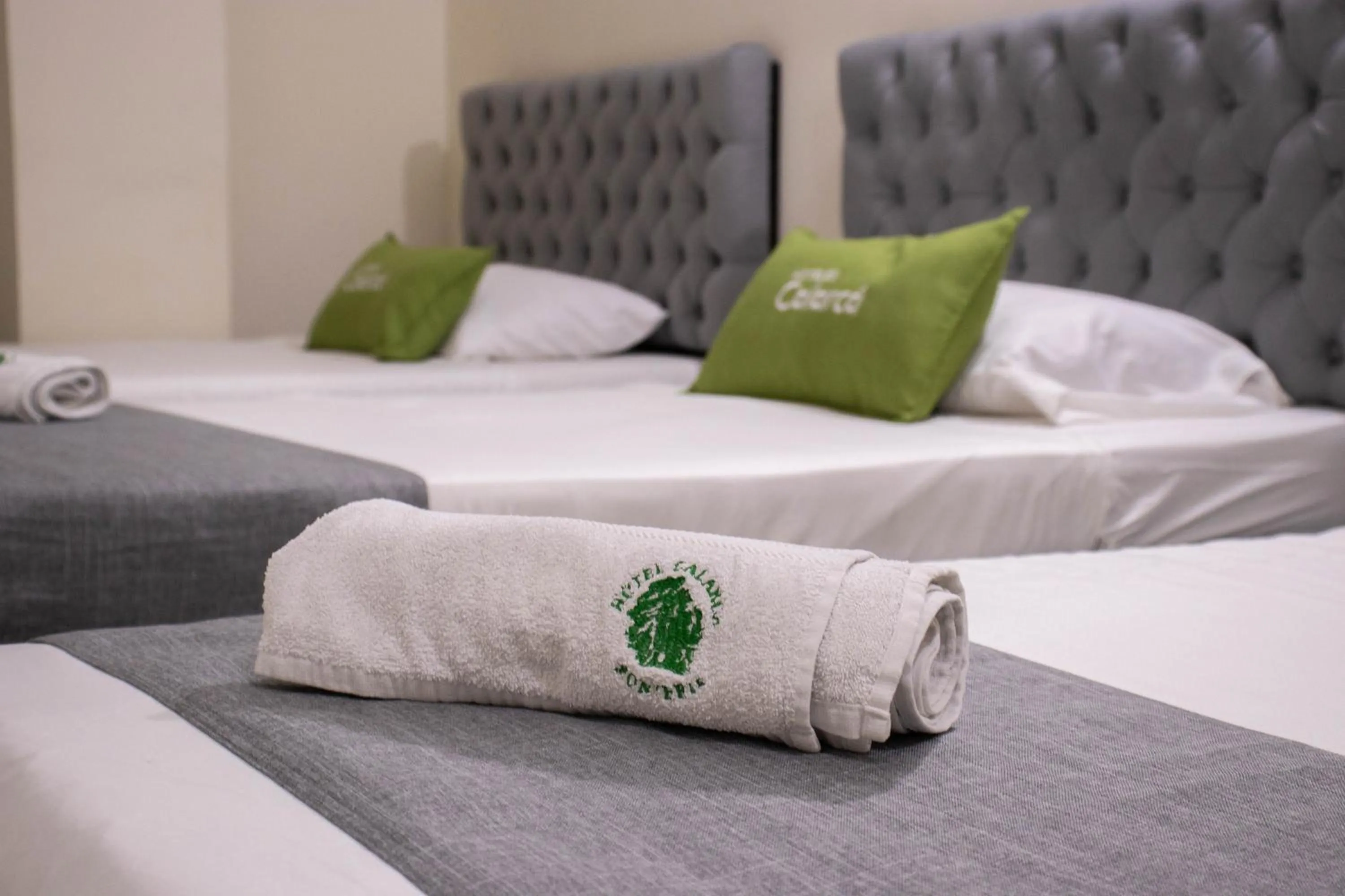 Bed in Hotel Calarca N1