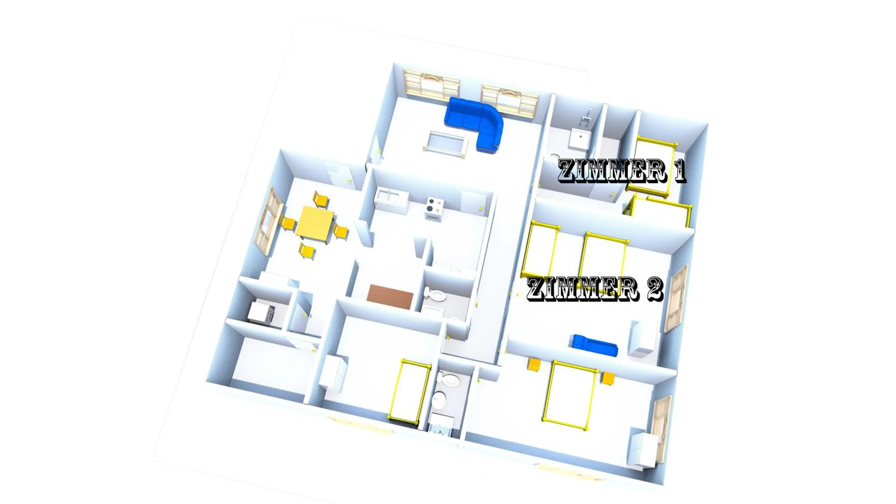 Photo of the whole room in Sitio Os Tres