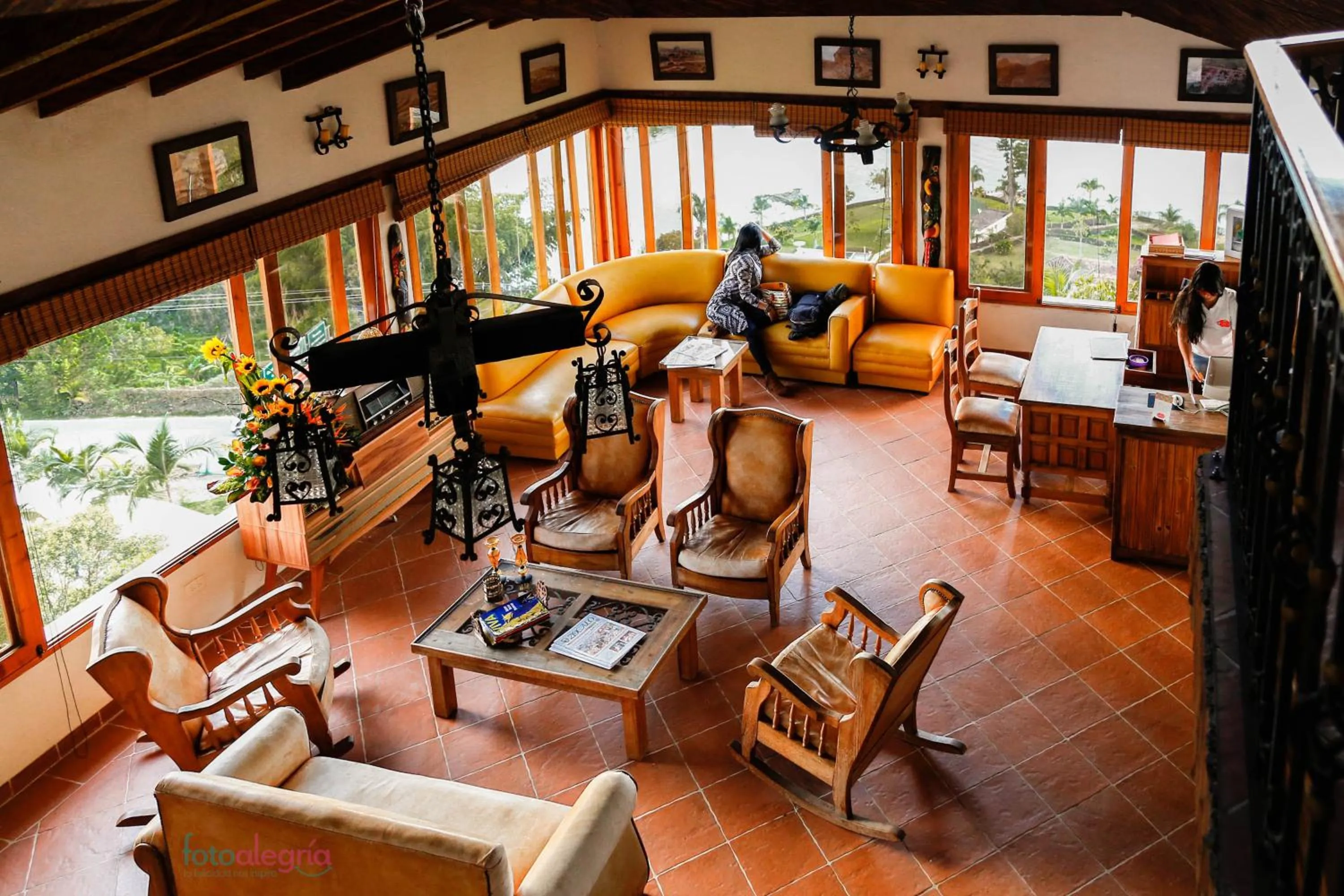 Lobby or reception in Hotel Zocalo Campestre
