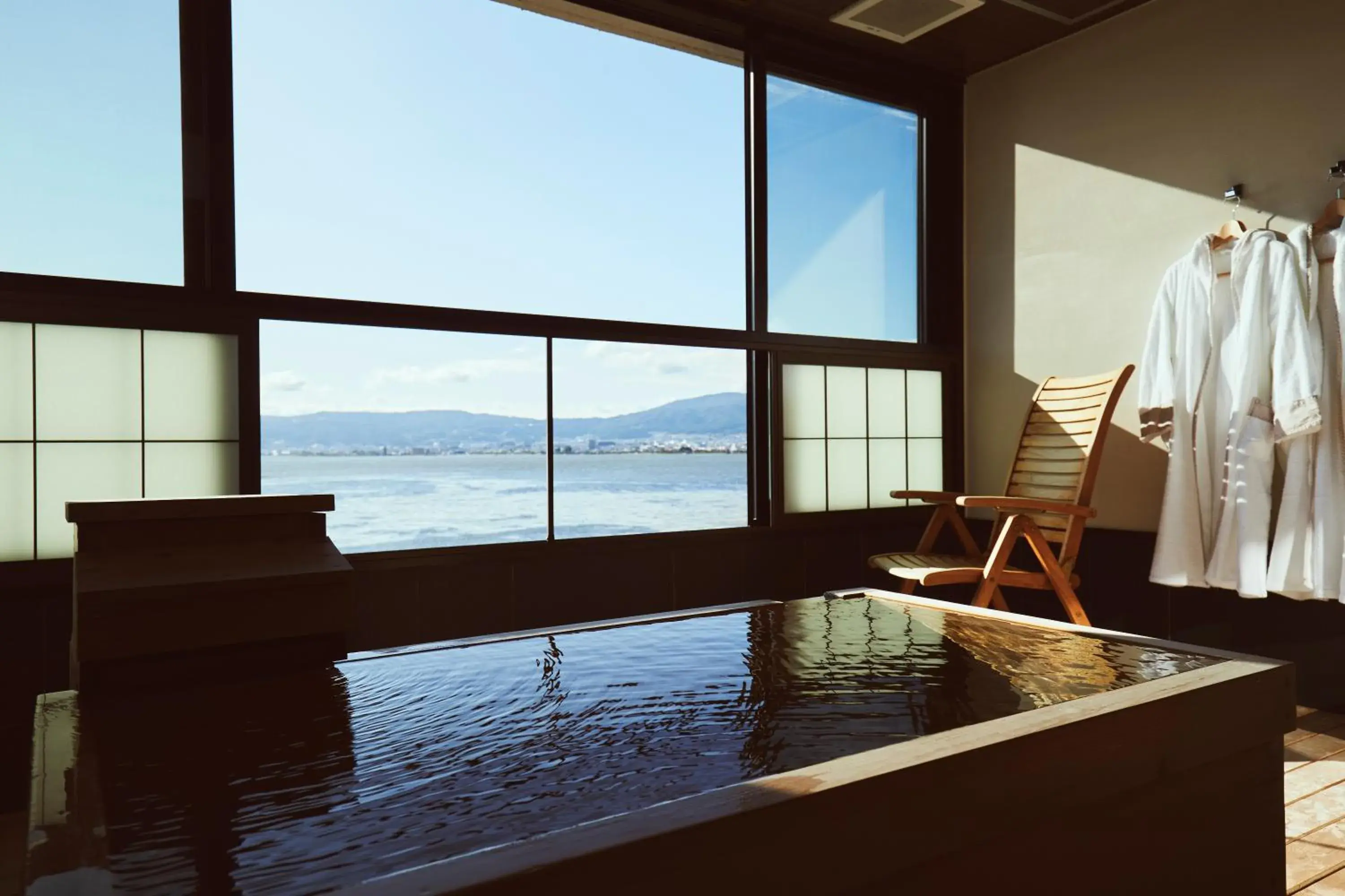 Twin Suite with Tatami Area and Hot Spring Bath - 2F in Sui Suwako Twin Suite with Tatami Area and Hot Spring Bath - 2F in Sui Suwako