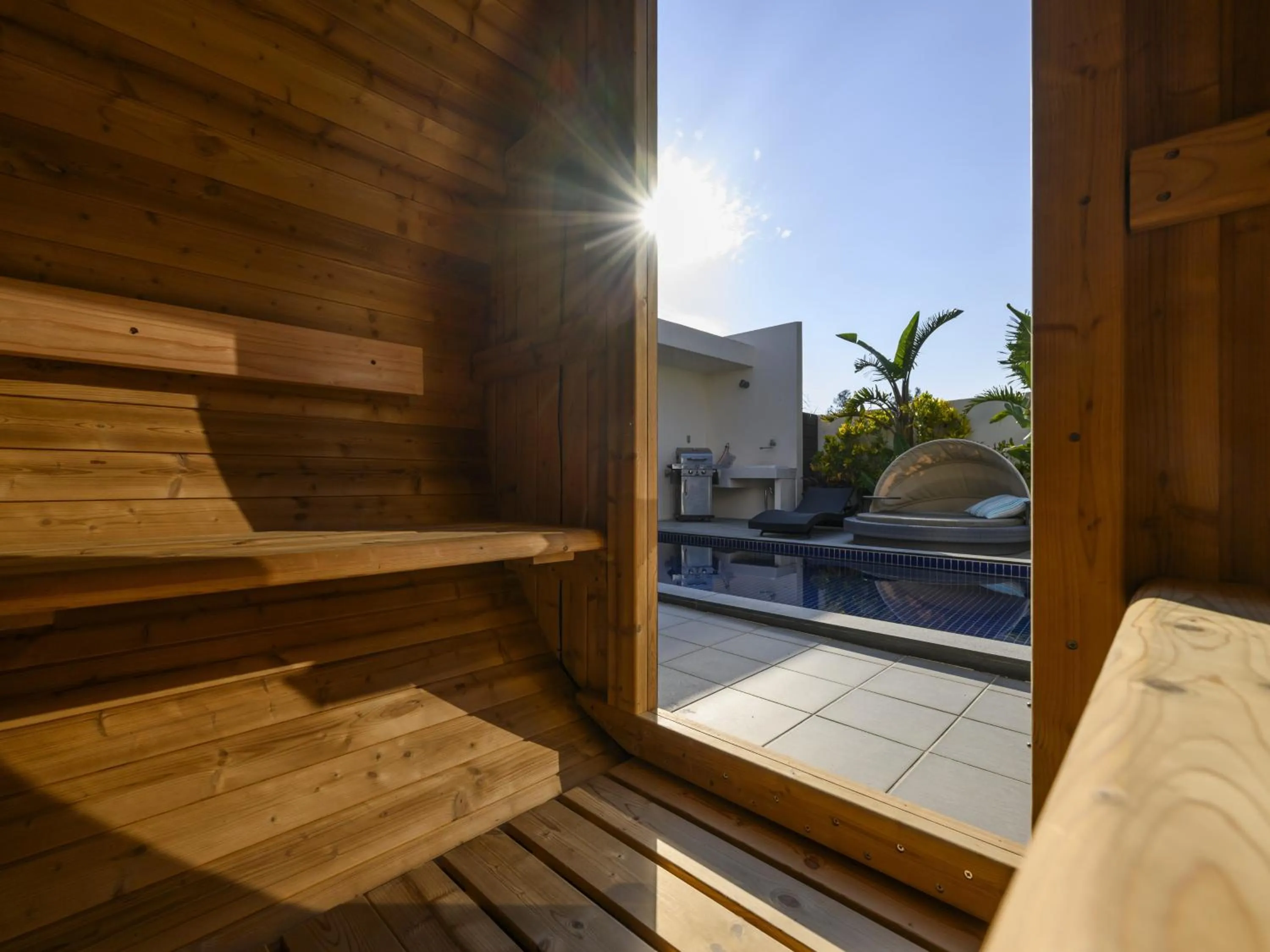 Sauna in Pool Villa Imadomari by Coldio Premium