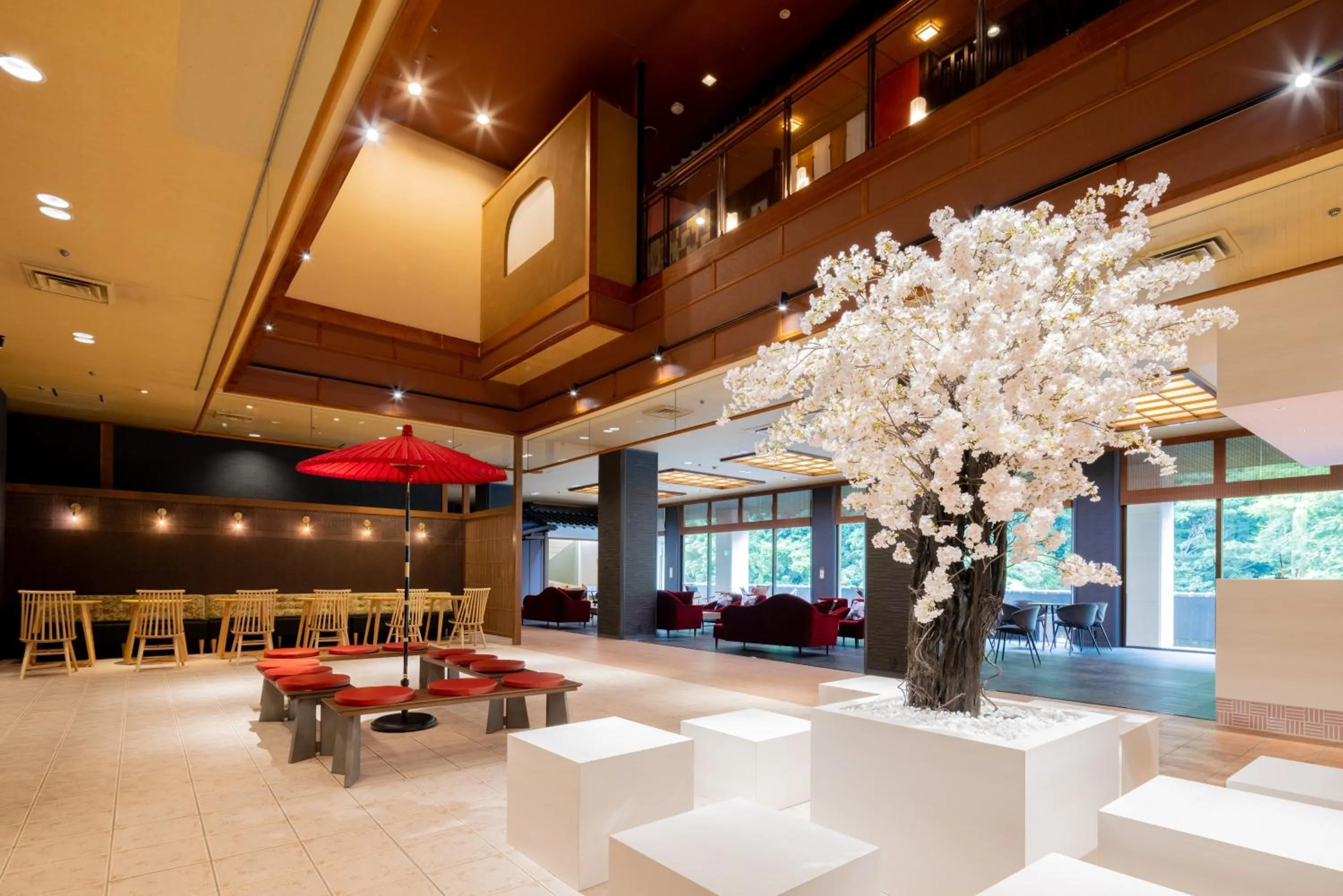 Lobby or reception in Yamanakaonsen Ohanami Kyubei
