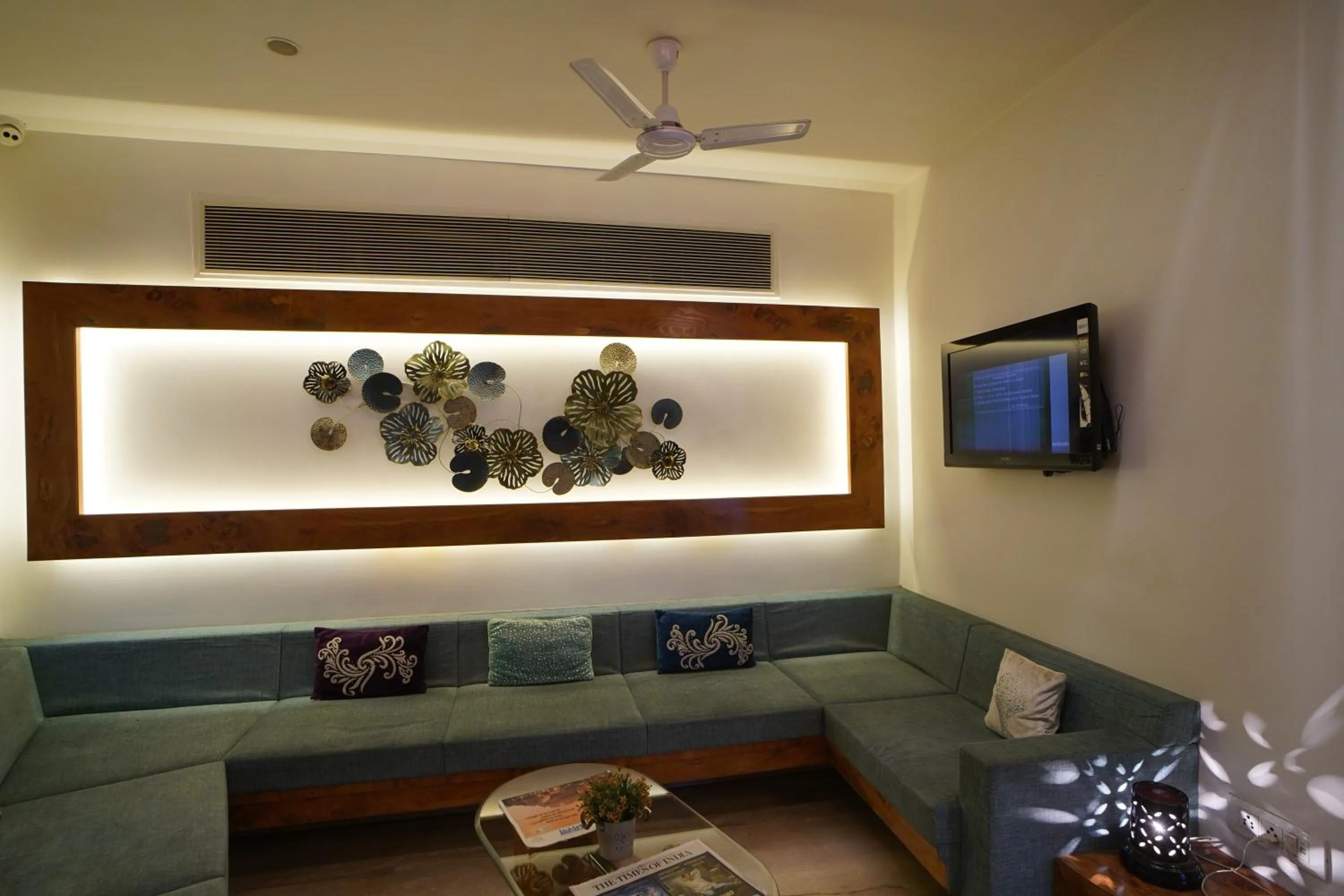 Seating area in Hotel GK Palace