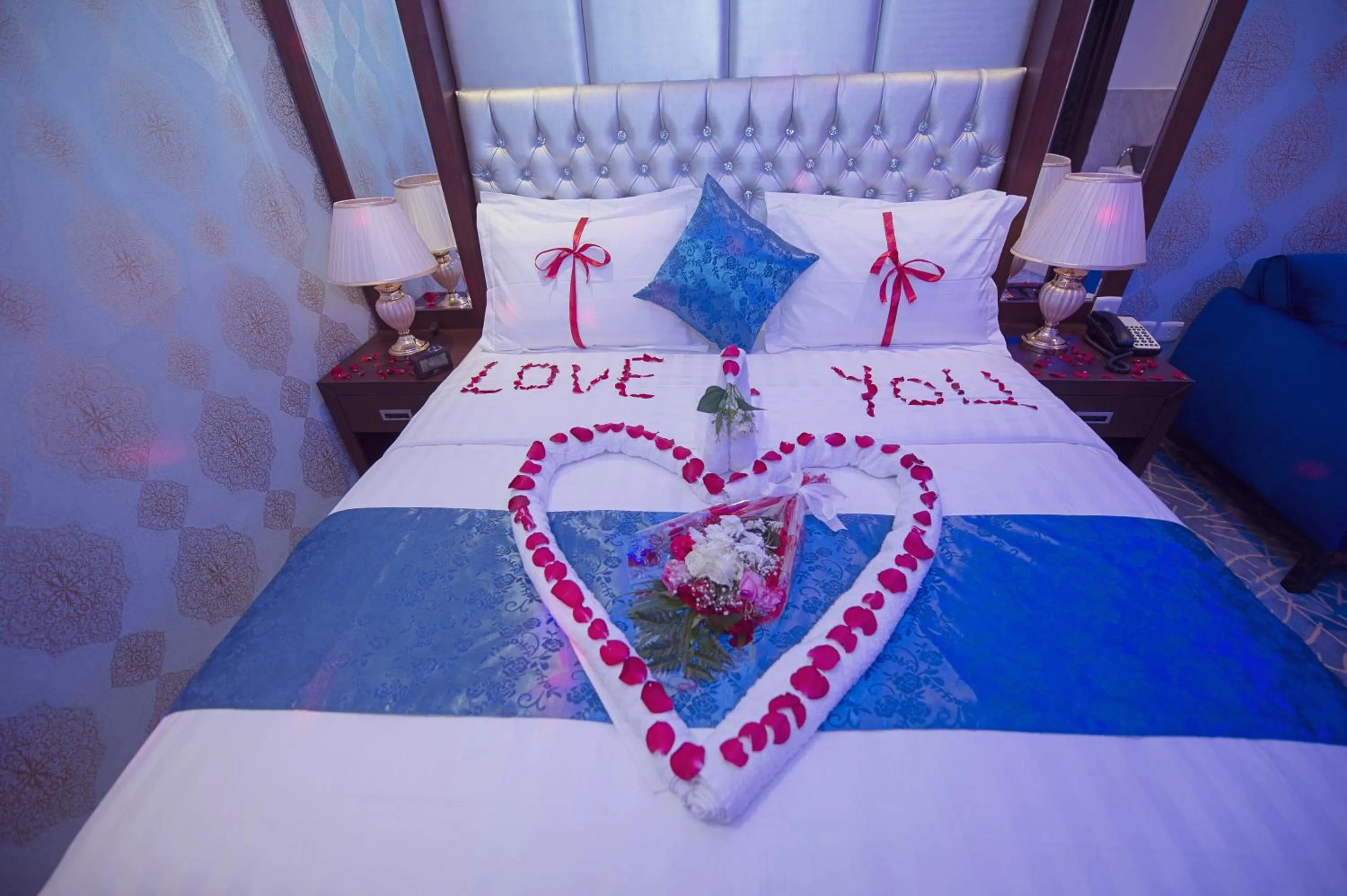 Bed in Rest Night Serviced Apartments Wadi Al Dawasir