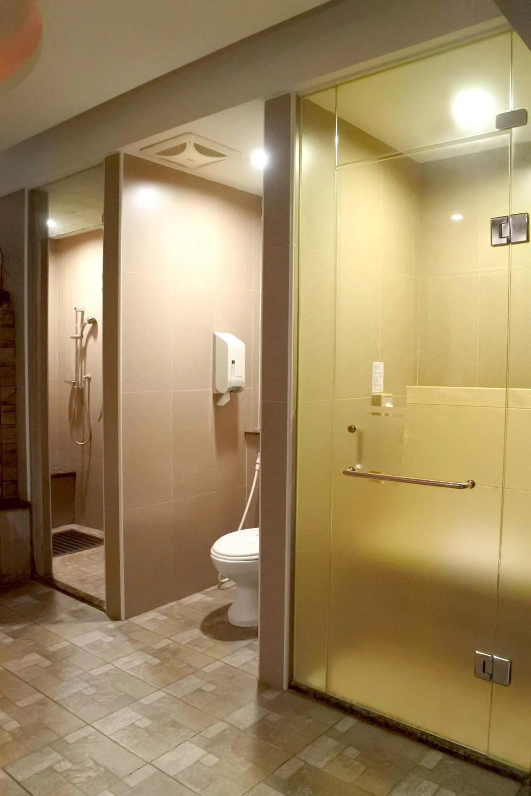 Shower in North Country Motel